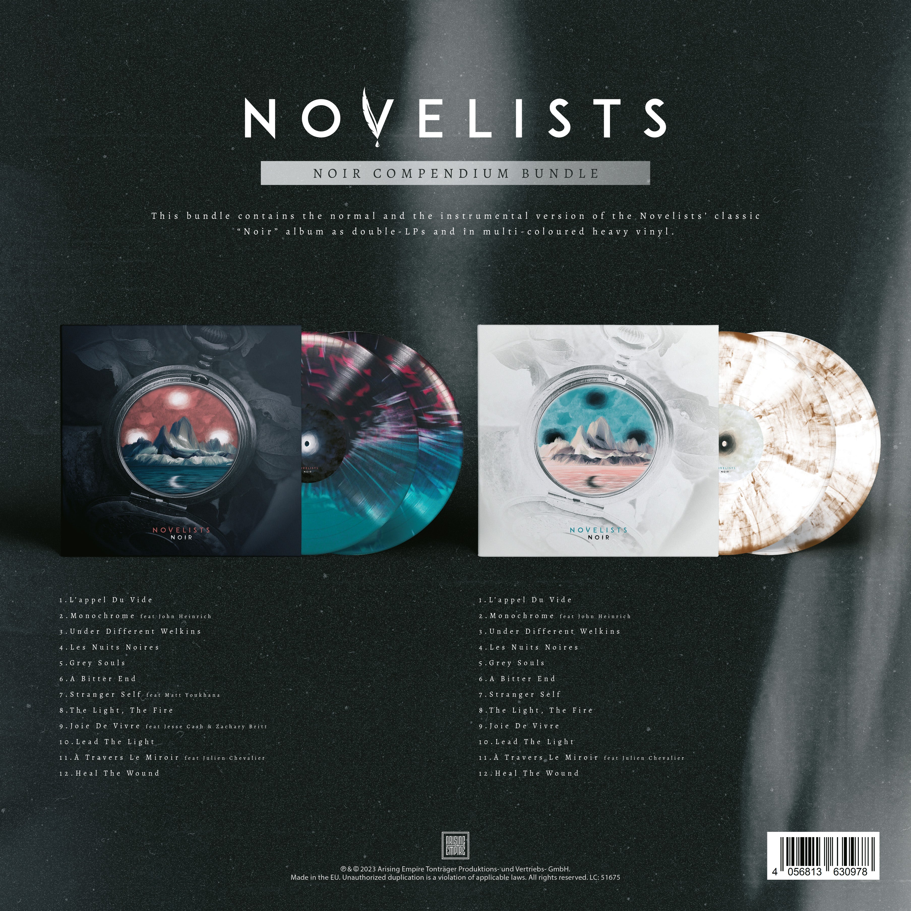 Novelists - Noir + Instrumental (Limited Mint/White/Black/Magenta Special Splatter + White/Brown Marbled 4LP) (LP)