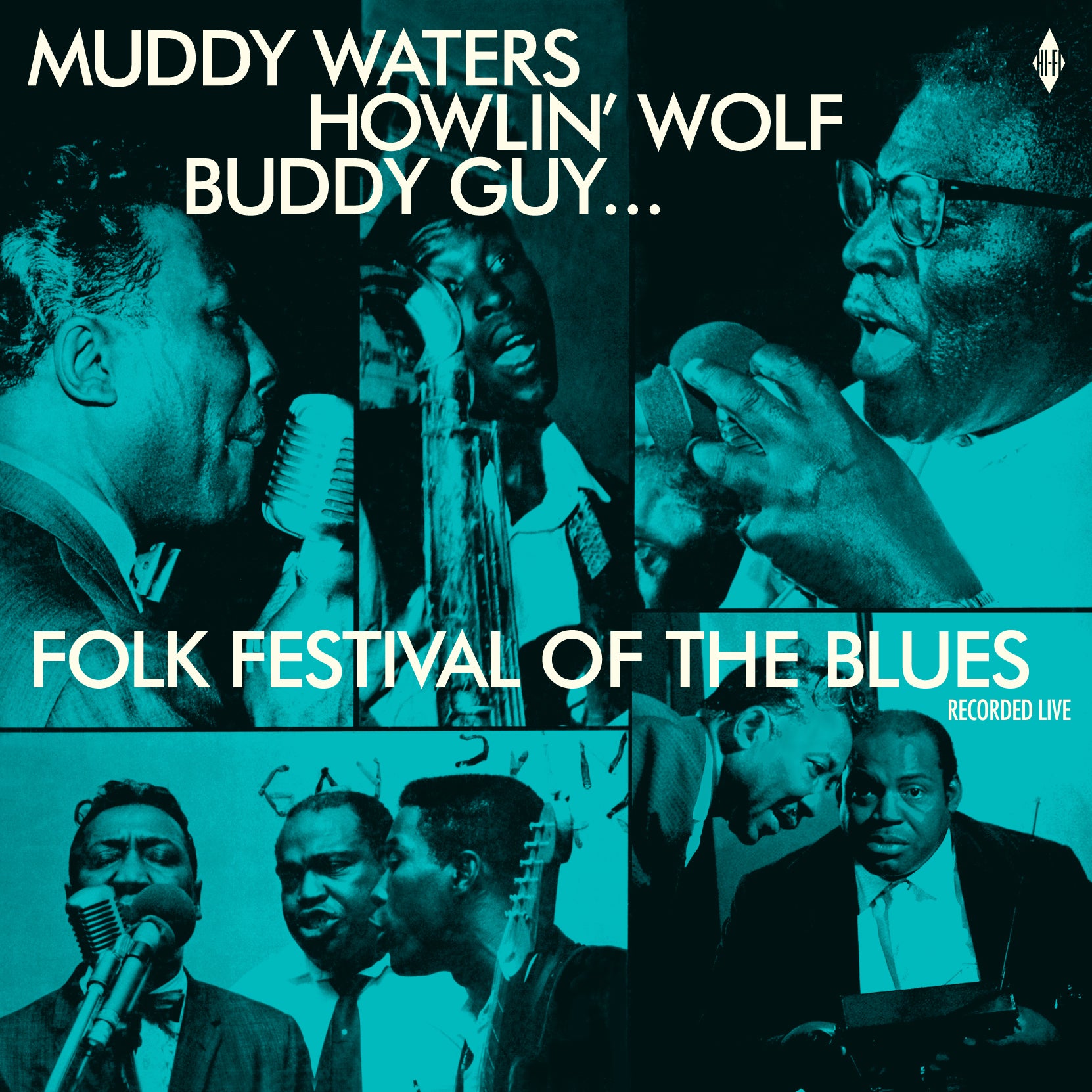 Muddy Waters & Howlin' Wolf & Buddy Guy - Folk Festival Of The Blues (LP)