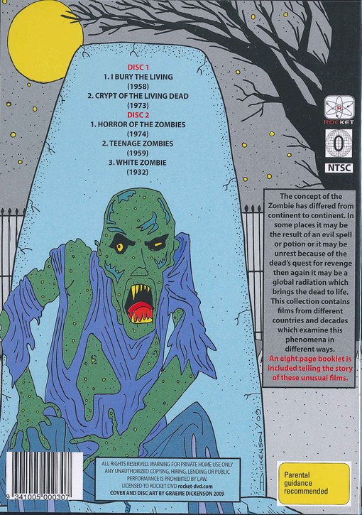 Undead: Tales of the Living Dead (I Bury the Living / Crypt of the Living Dead / Horror of the Zombies / Teenage Zombies / White Zombie) (2-DVD) (CLOSE-OUT)