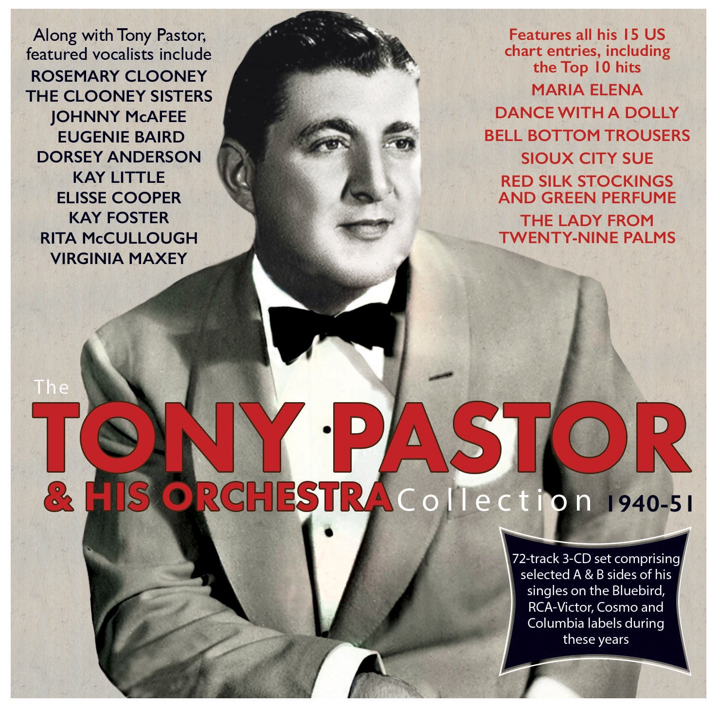 Tony Pastor & His Orchestra - Collection 1940-51 (CD)