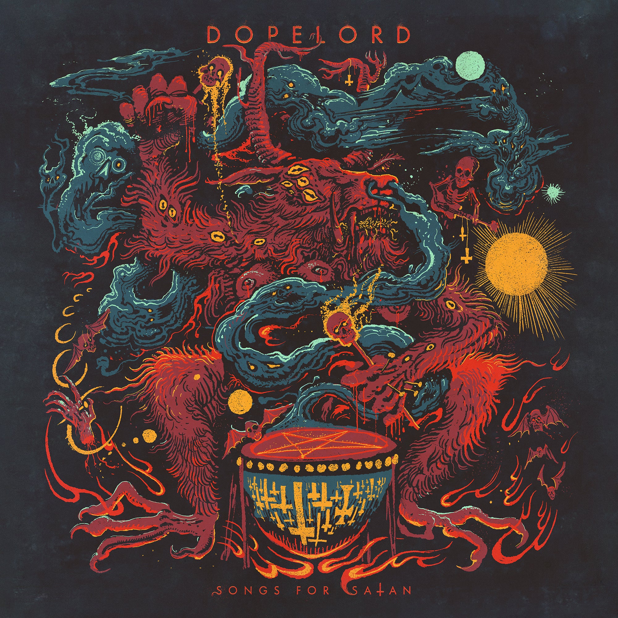 Dopelord - Songs For Satan (Yellow/Black Cloudburst Edition) (LP)