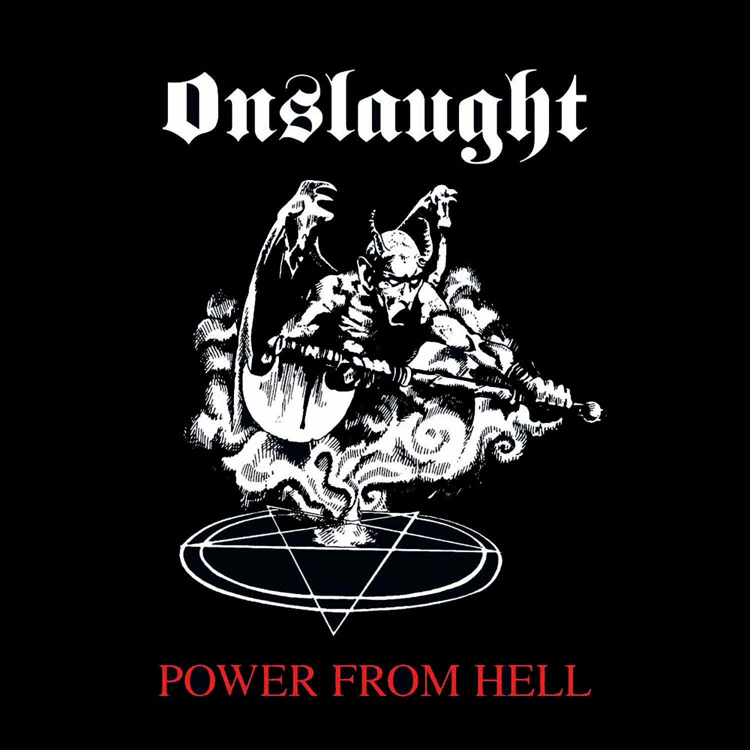 Onslaught - Power From Hell (white W/ Red Splatter Vinyl) (LP)