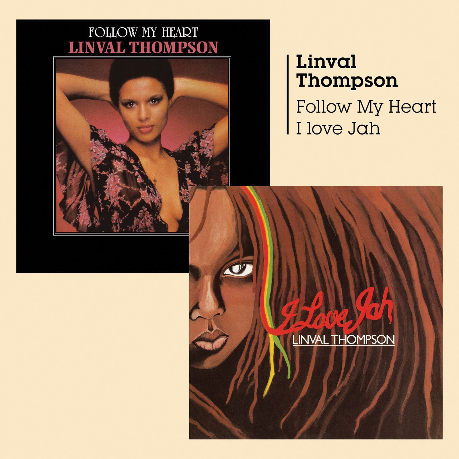 Linval Thompson - Follow My Heart + I Love Jah (CD)