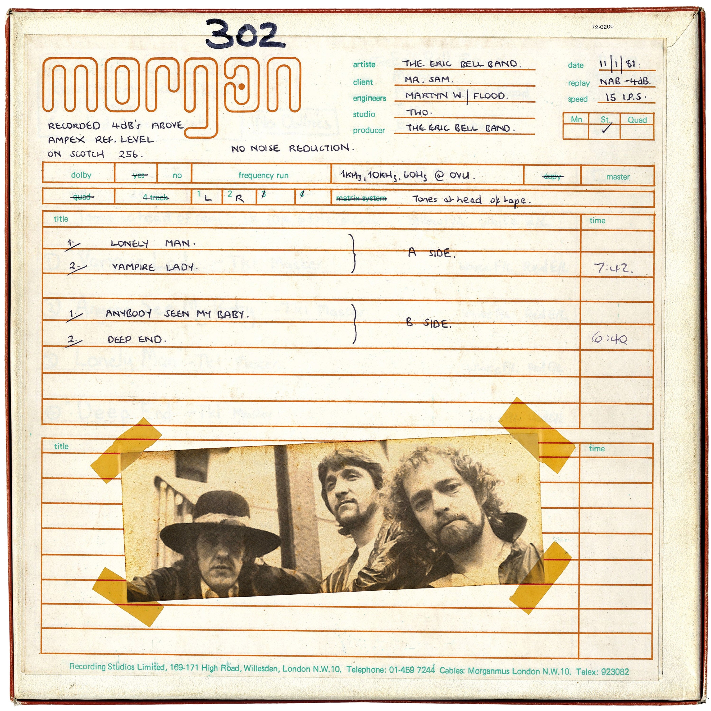 Eric Bell Band - Lonely Man (10 INCH)