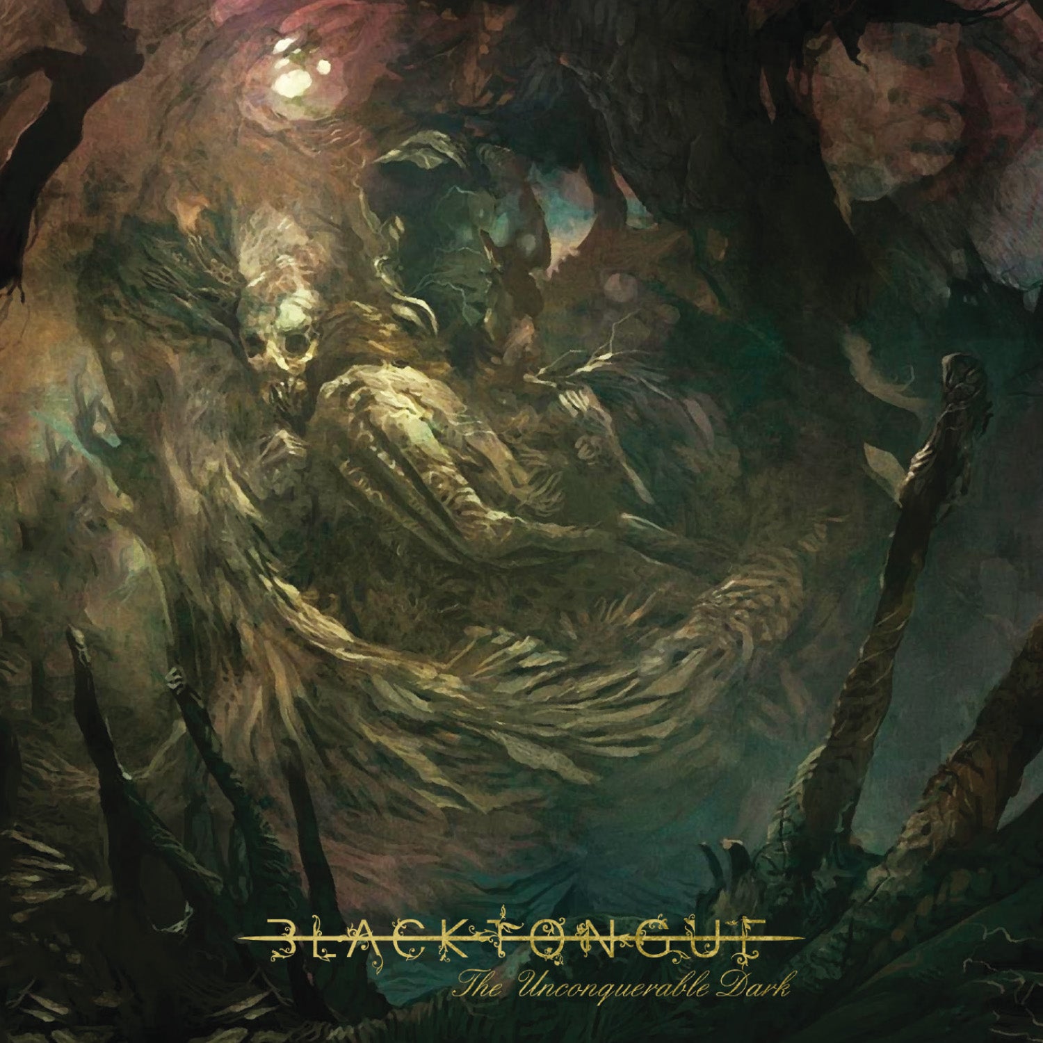Black Tongue - The Unconquerable Dark (Milky Vinyl W/ Black and Violet Splatter) (LP)