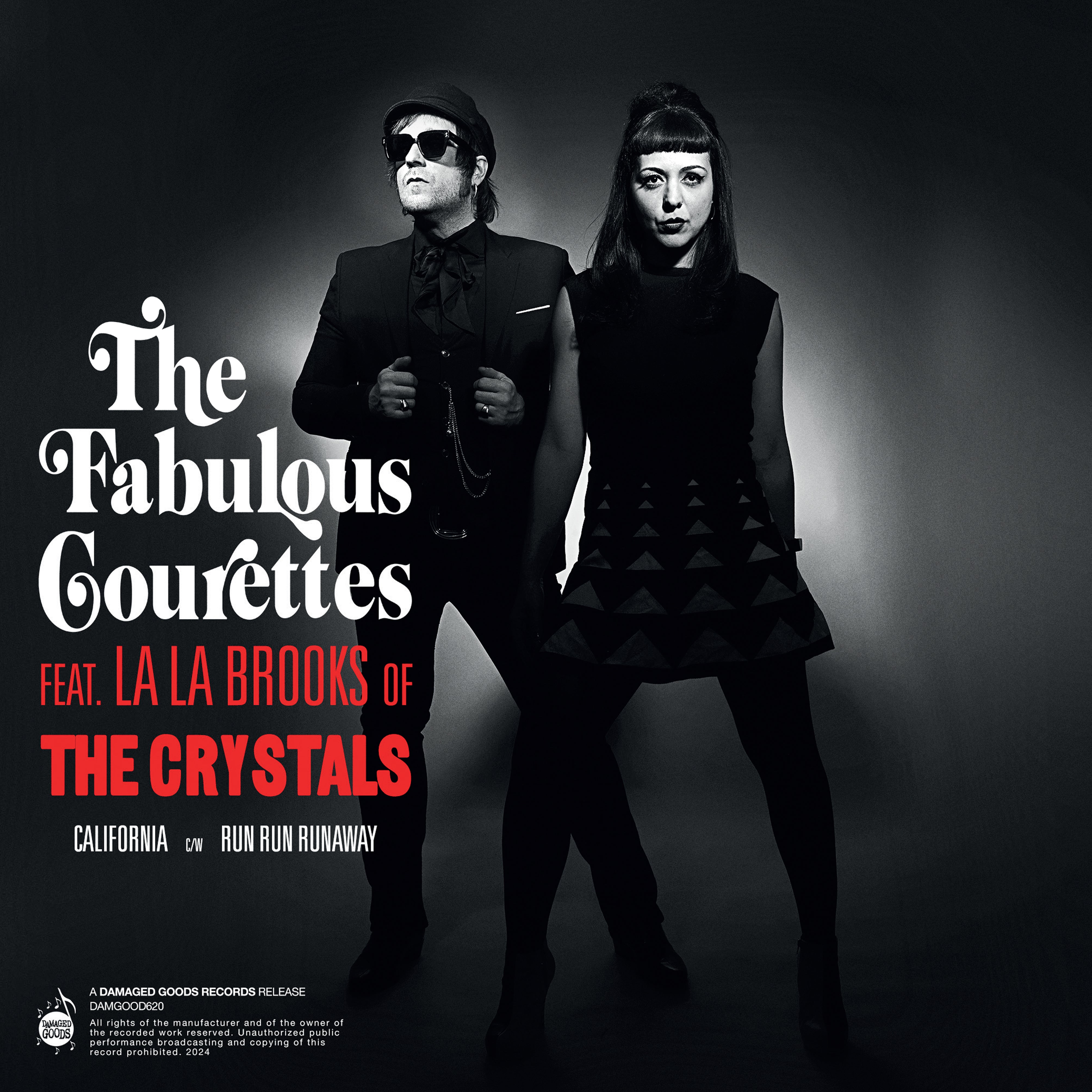 The Courettes Featuring La La Brooks - California (Red 7 Inch Vinyl) (7 INCH)