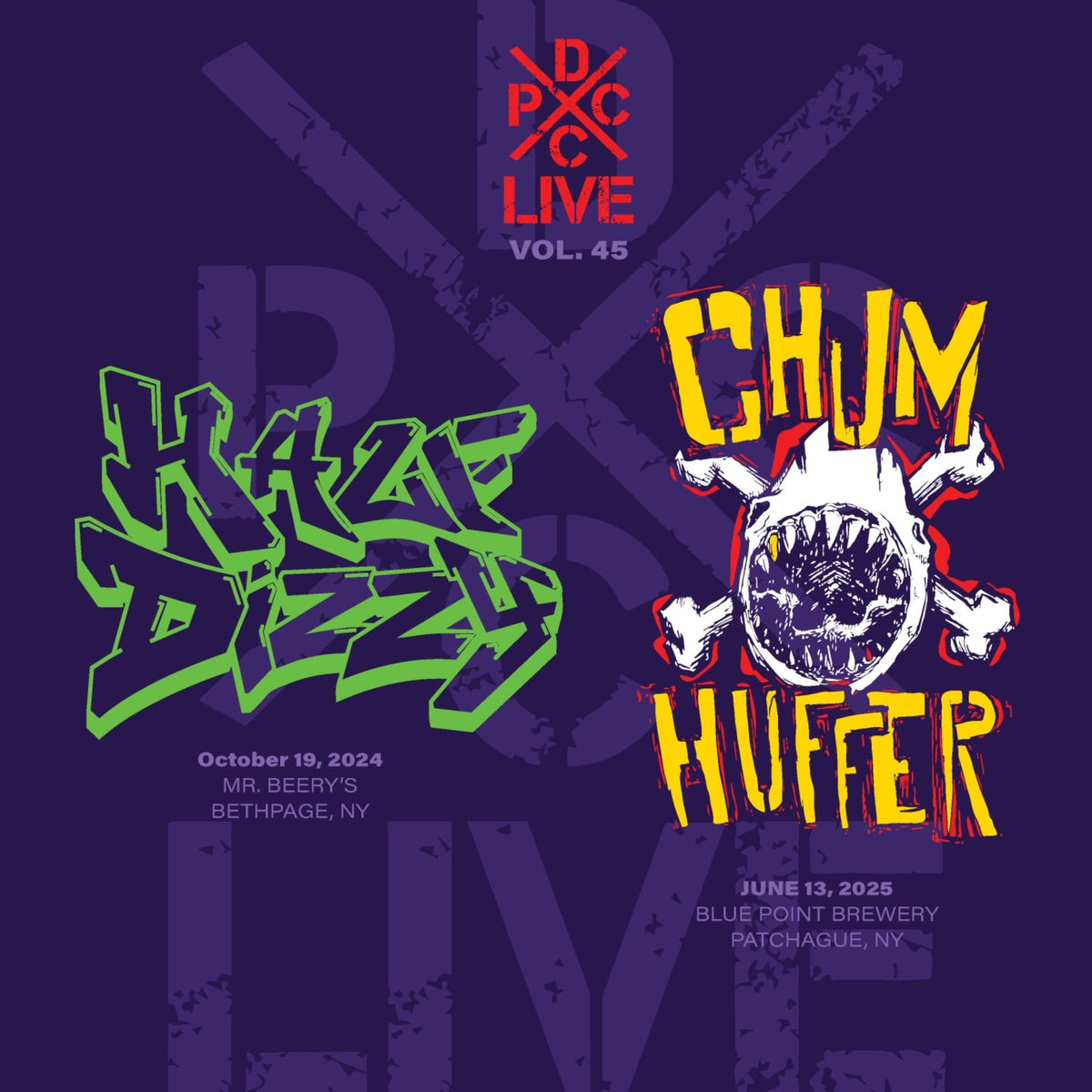 Half Dizzy & chumhuffer - DCxPC Live Vol. 45 Presents Half Dizzy / Chumhuffer (LP)