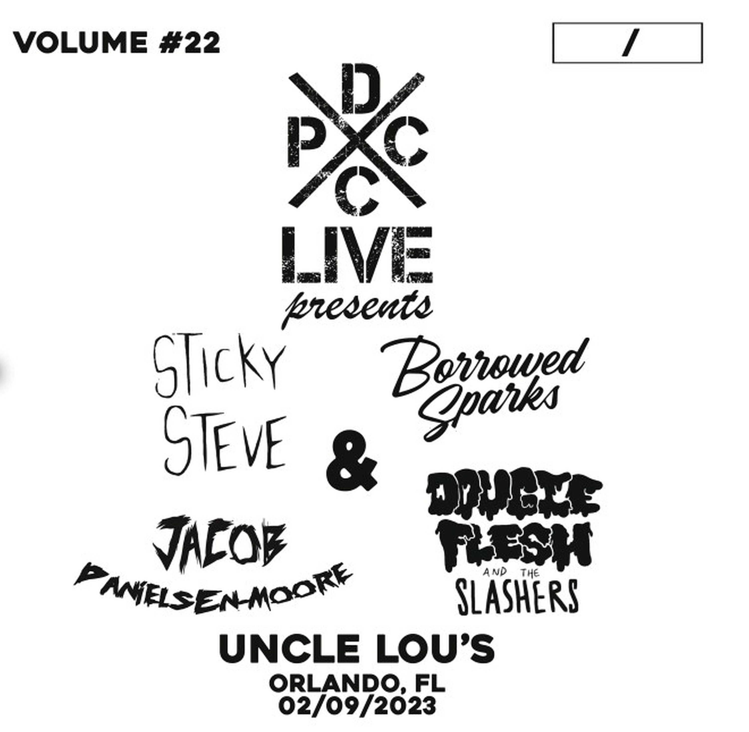 Sticky Steve & Borrowed Sparks & Jacob Danielsen-Moore - DCxPC Live Vol. 22 (LP)