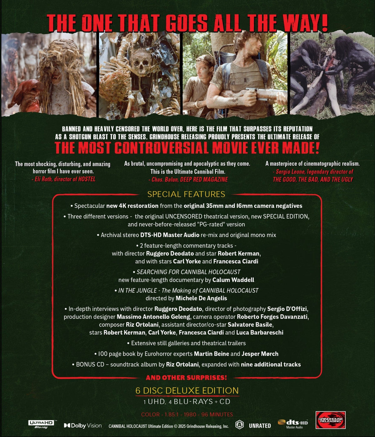 Cannibal Holocaust (6-Disc Ultimate Edition Box Set) (4K Ultra HD) PREORDER