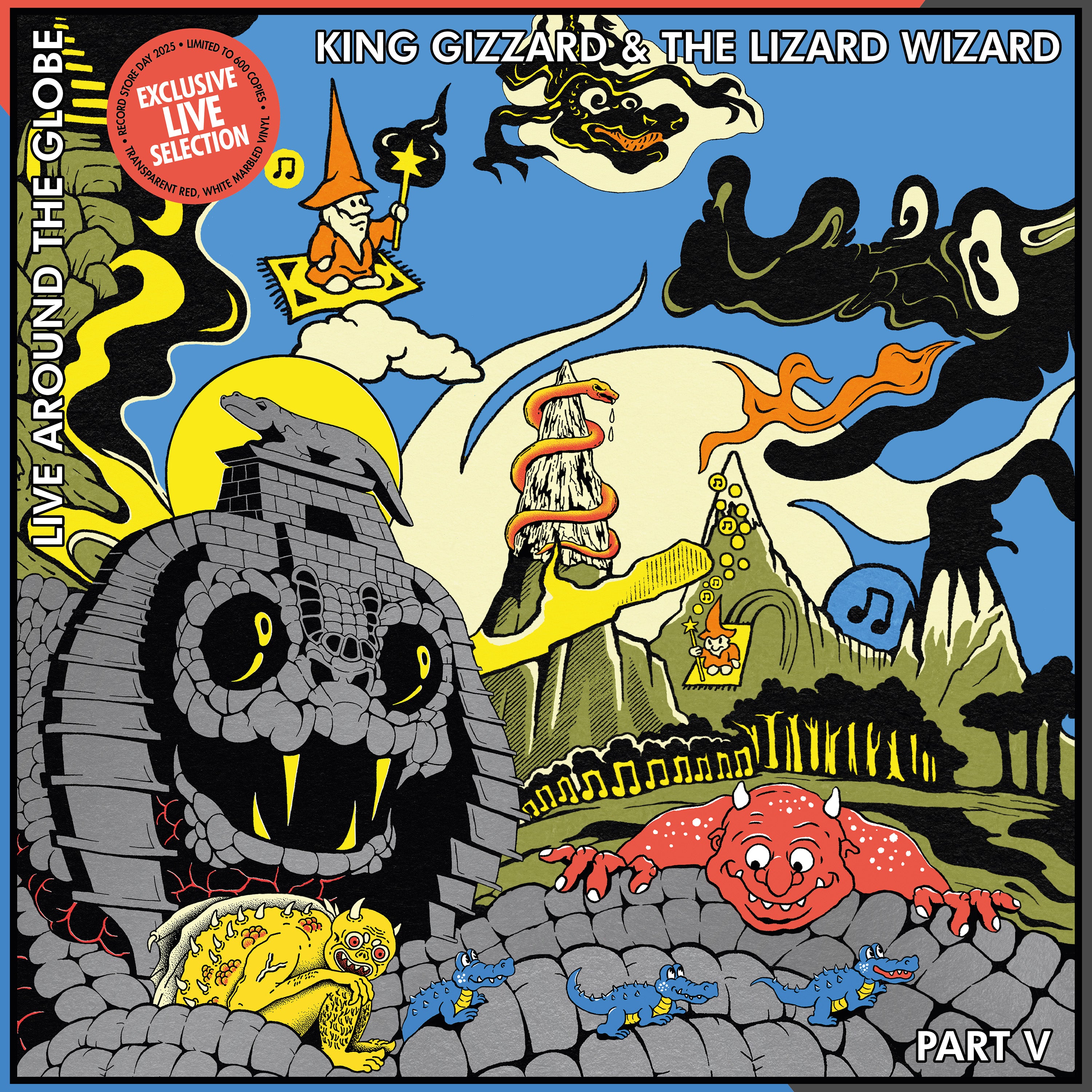 King Gizzard & The Lizard Wizard - Live Around The Globe: Part V (Colored Vinyl) (LP)