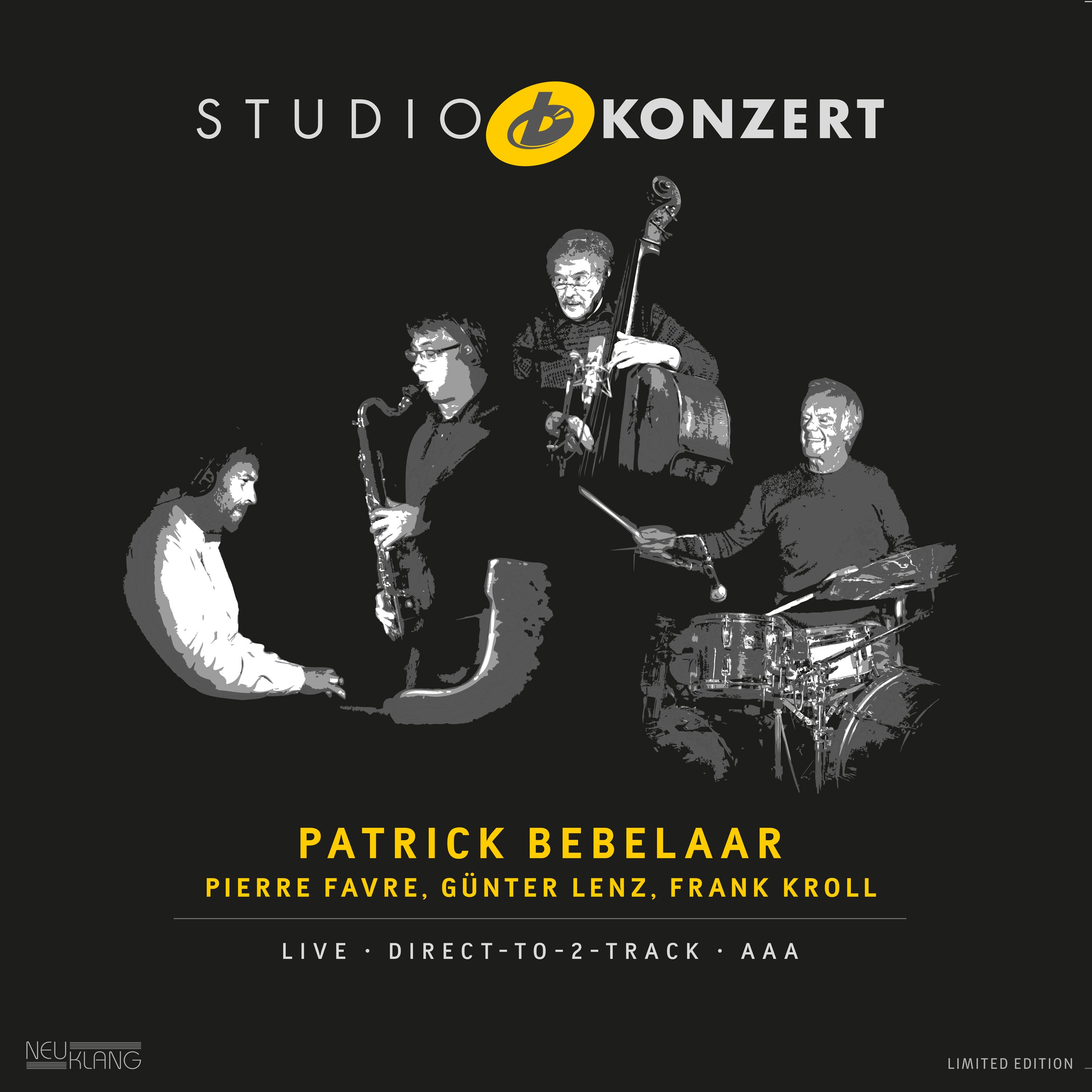 Patrick Bebelaar & Pierre Favre & Günter Lenz - Studio Konzert (LP)
