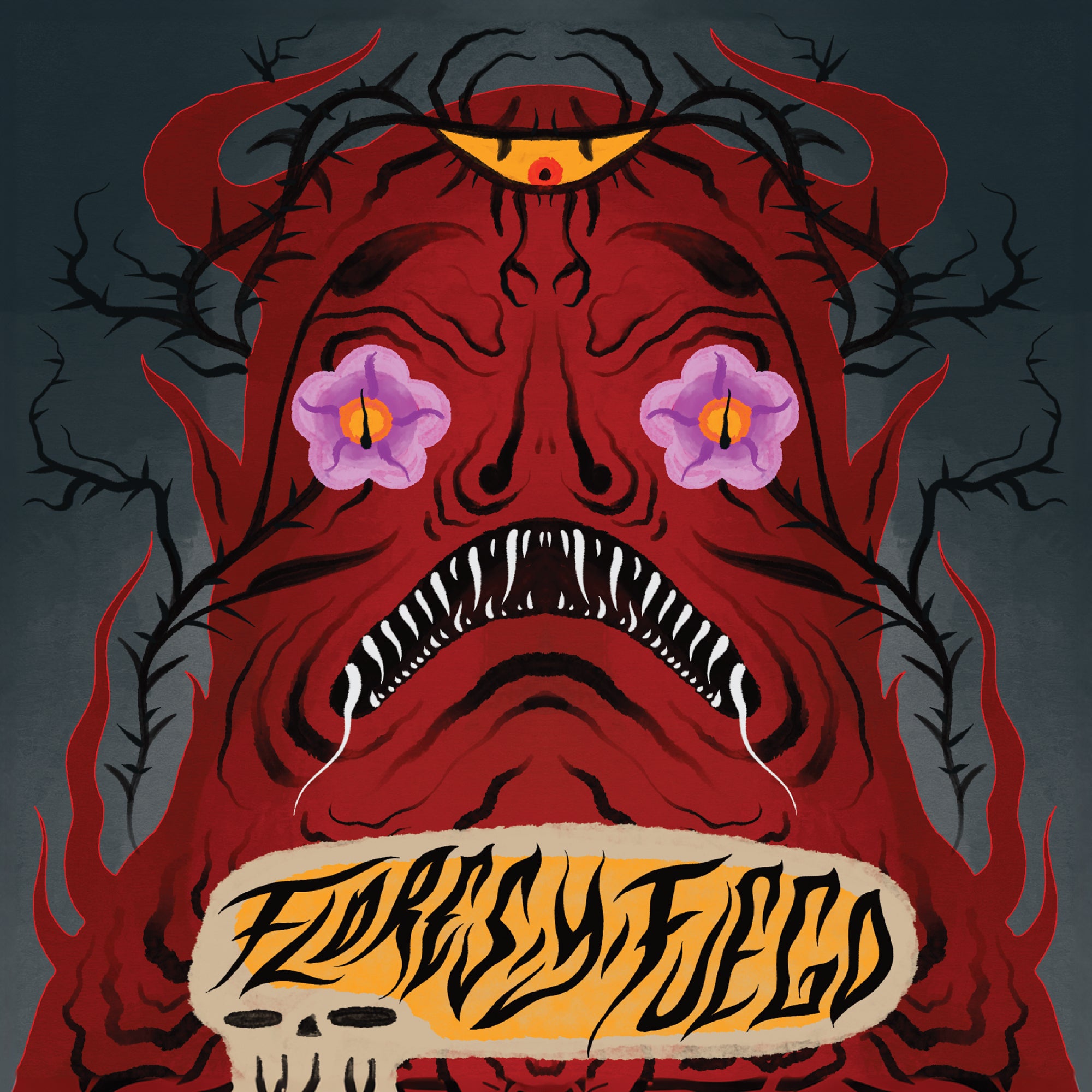 Slaughterhouse & Flores Y Fuego - Split (oxblood Vinyl) (7 INCH)