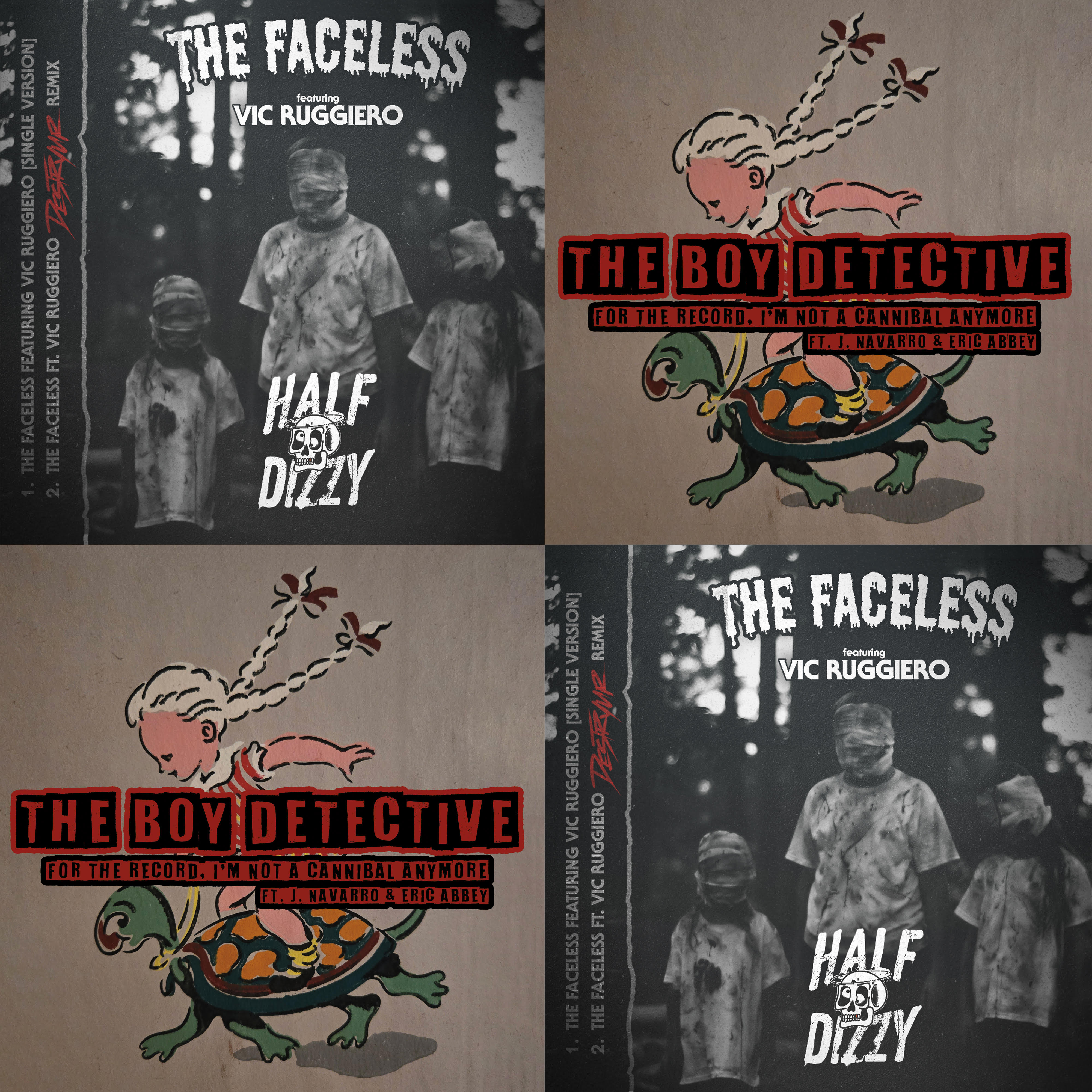 Half Dizzy & The Boy Detective - The Faceless/For The Record, I'm Not A Cannibal Anymore (7 INCH)