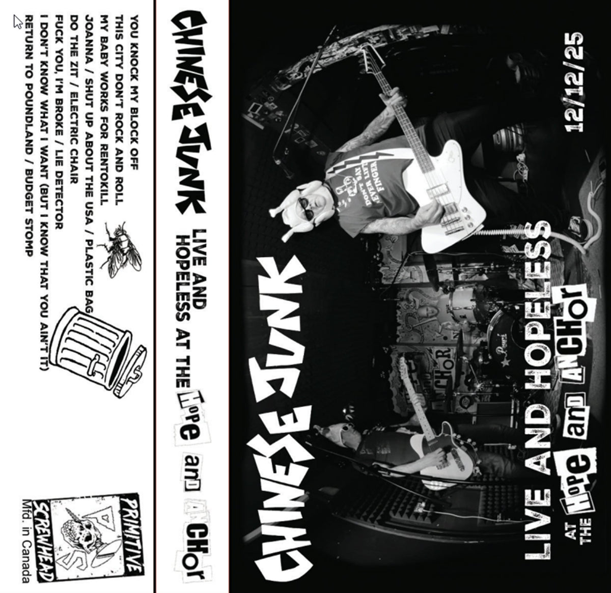 Chinese Junk - Live And Hopeless At The Hope And Anchor (CASSETTE)