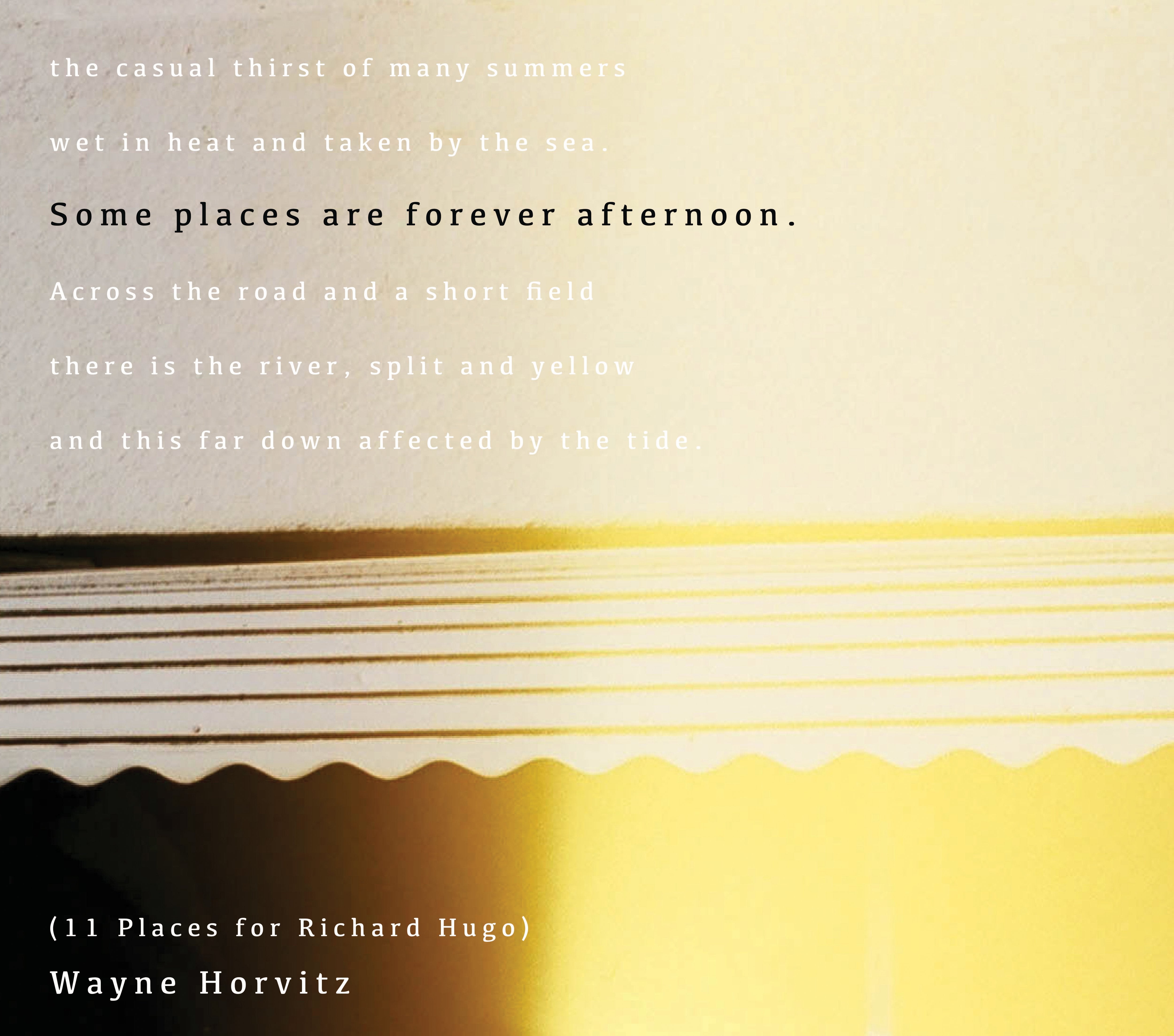Wayne Horvitz - Some Places Are Forever Afternoon (11 Places For Richard Hugo) (CD)