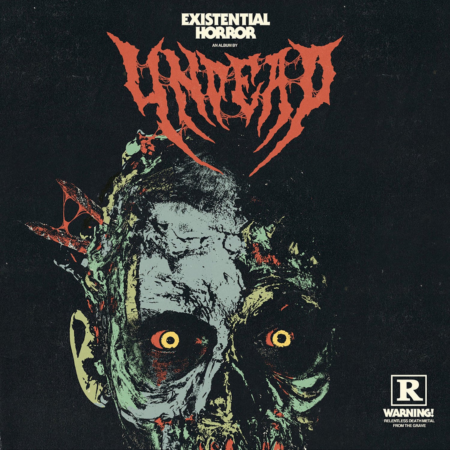Undead - Existential Horror (Red, Green, and Blue Color Merge Vinyl) (LP)