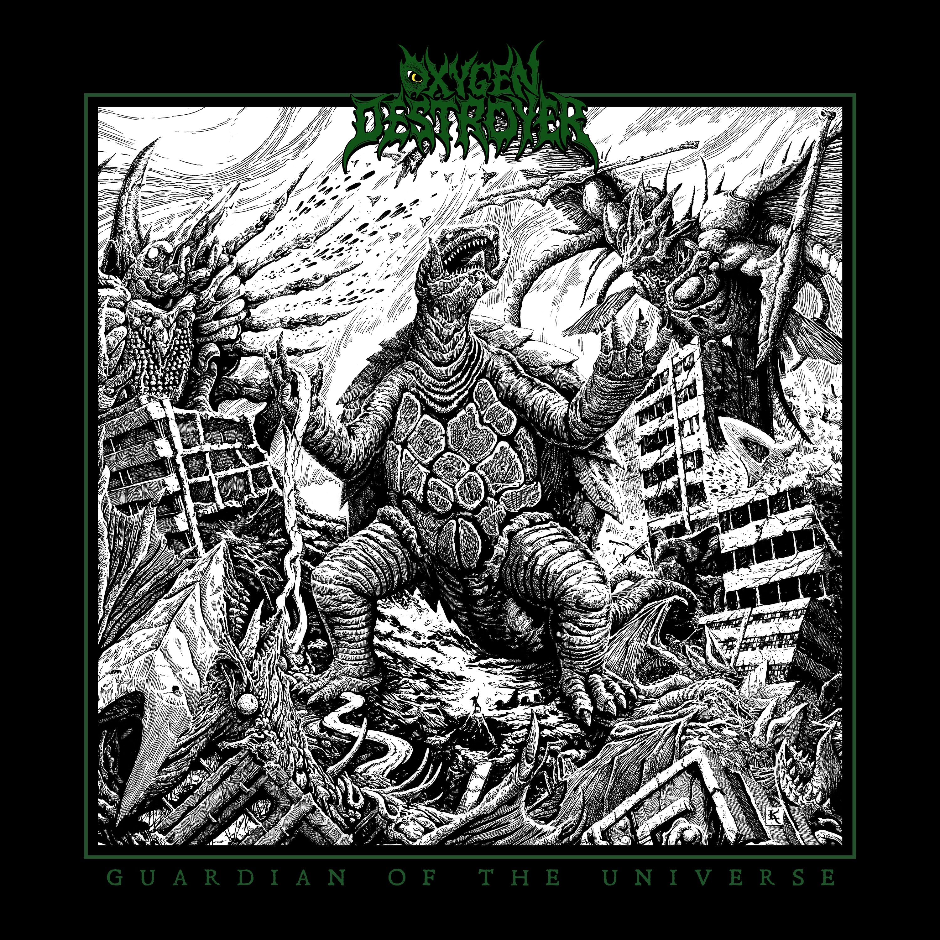 Oxygen Destroyer - Guardian Of The Universe (Marble Green Vinyl) (LP)
