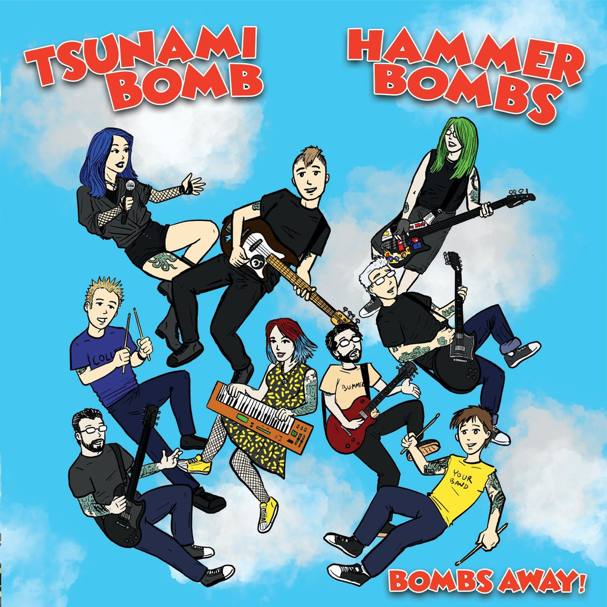 Tsunami Bomb & The Hammerbombs - Bombs Away! (7 INCH)