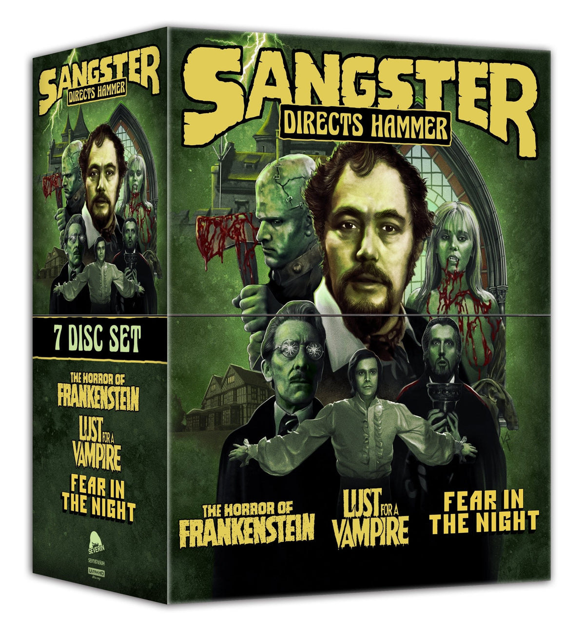 Sangster Directs Hammer (The Horror of Frankenstein / Lust for a Vampire / Fear in the Night) (4K Ultra HD + Book)