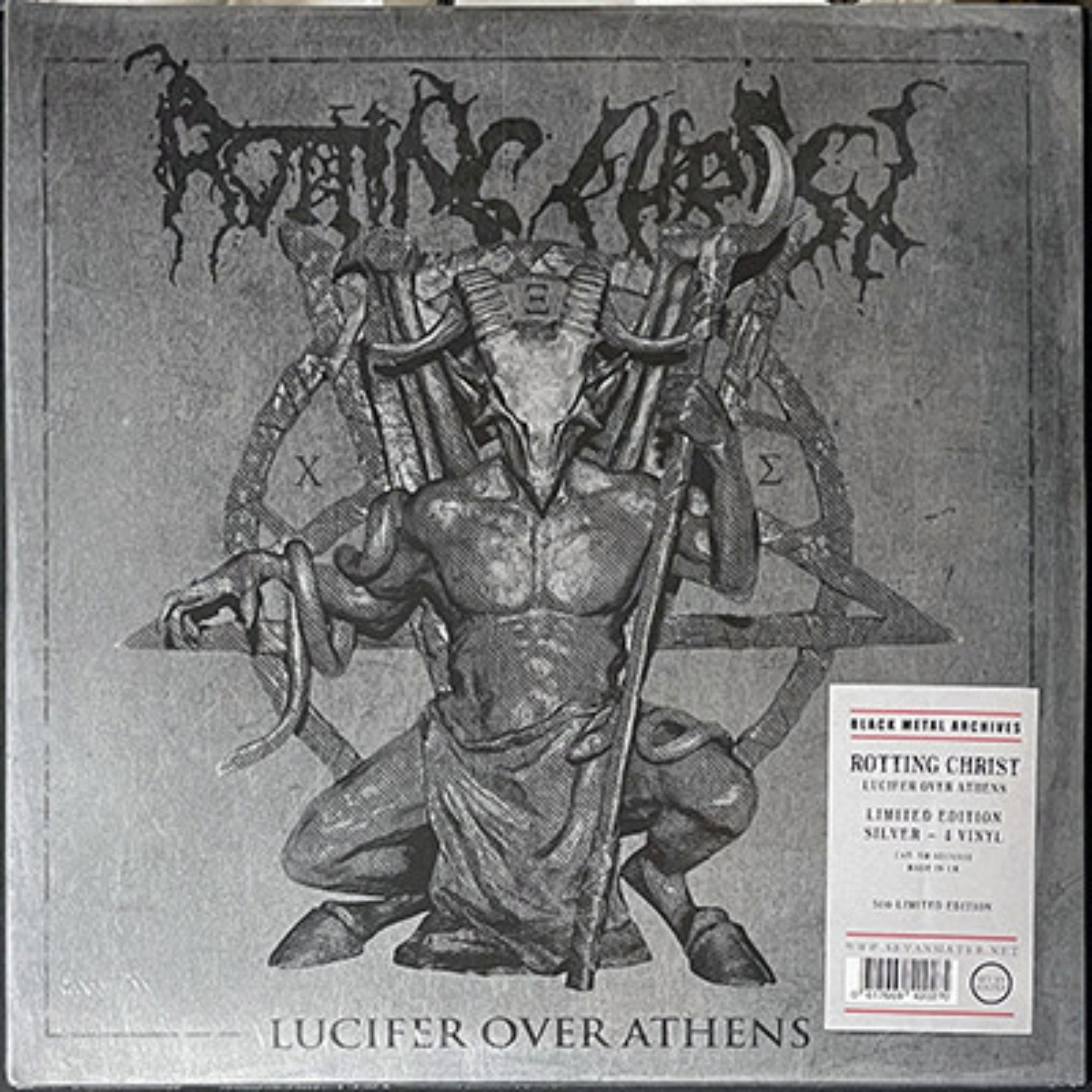 Rotting Christ - Lucifer Over Athens (Quadruple Silver Vinyl in Silver Mirror Surface Gatefold) (LP)