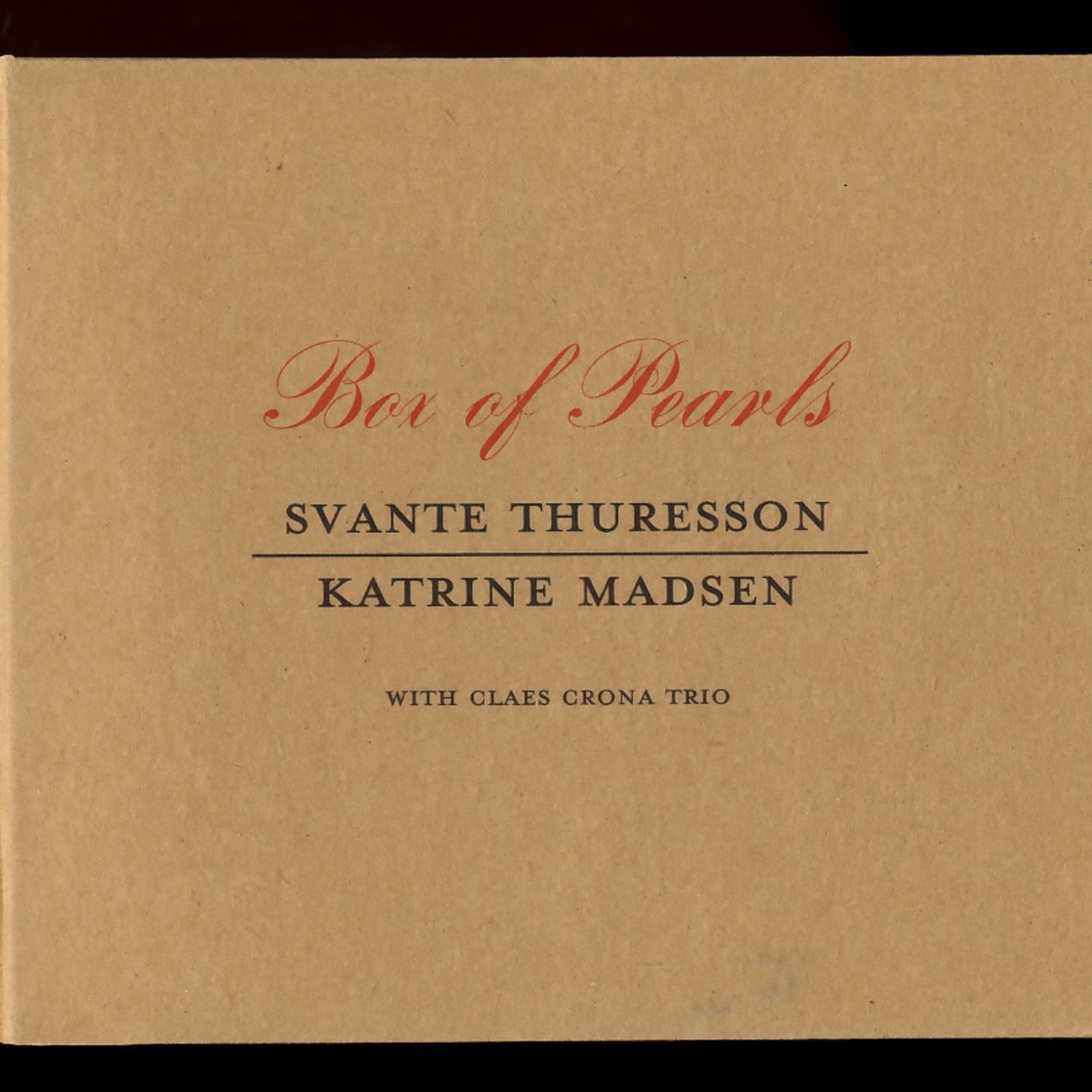 Svante Thuresson Og Katrine Madsen - Box of Pearls (CD)