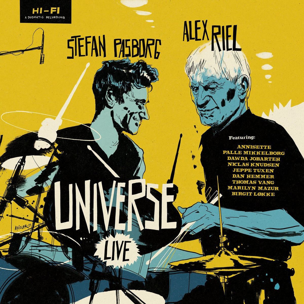 Alex Riel & Stefan Pasborg Universe - Live (LP)