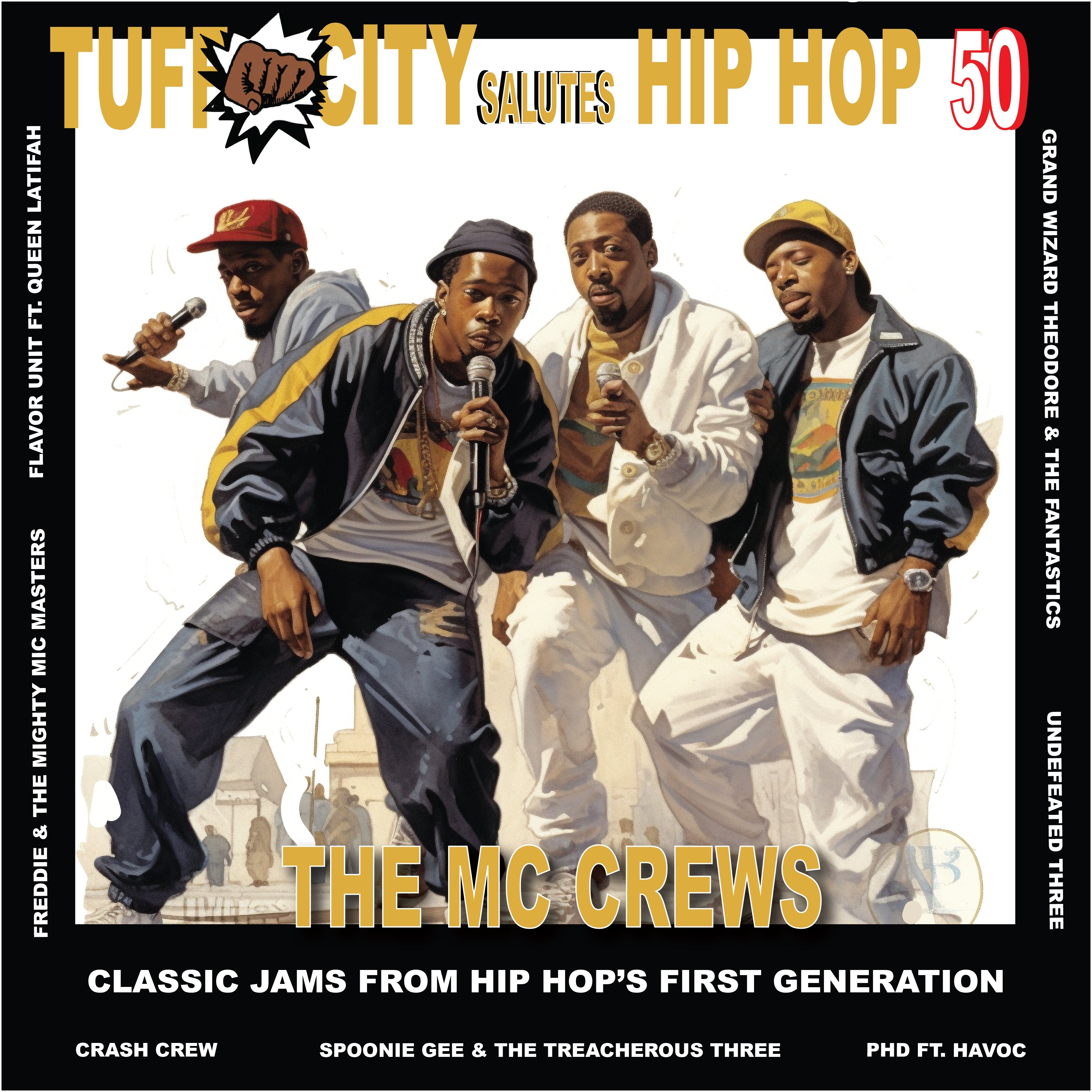 Tuff City Salutes Hip Hop 50: The MC Crews (Red Vinyl) (LP)