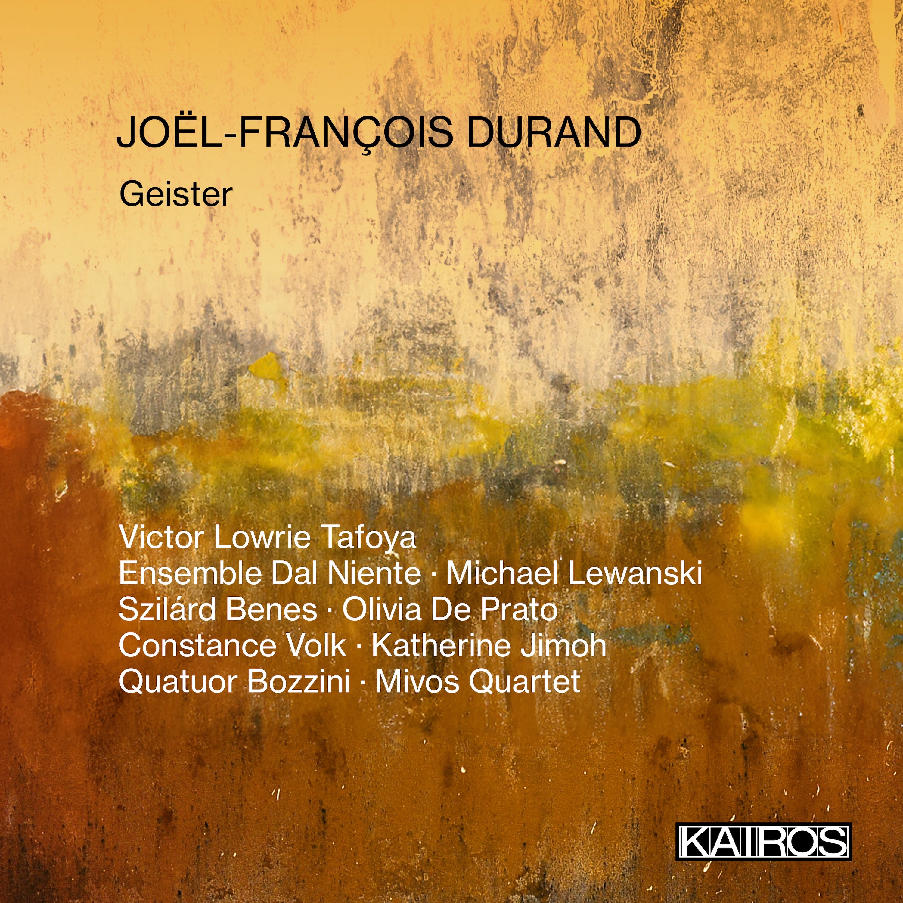 Joël-françois Durand: Geister (CD)
