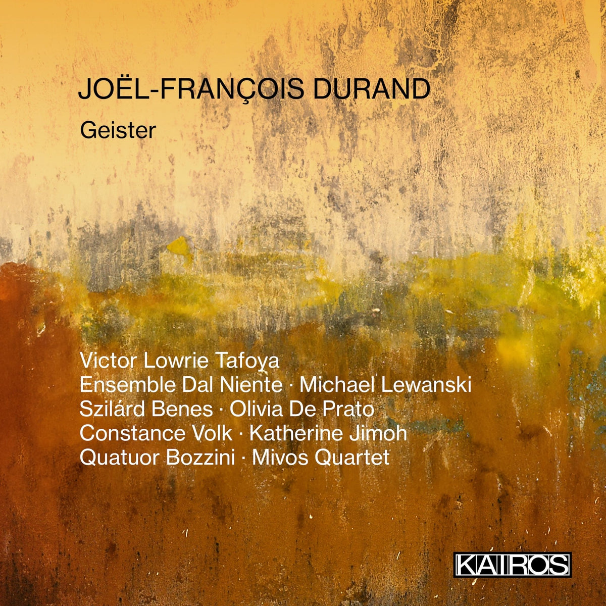 Joël-françois Durand: Geister (CD)