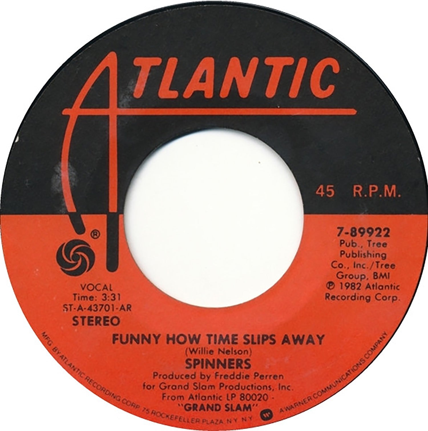 Spinners - I'm Calling You Now B/w Funny How Time Slips Away (7 INCH)