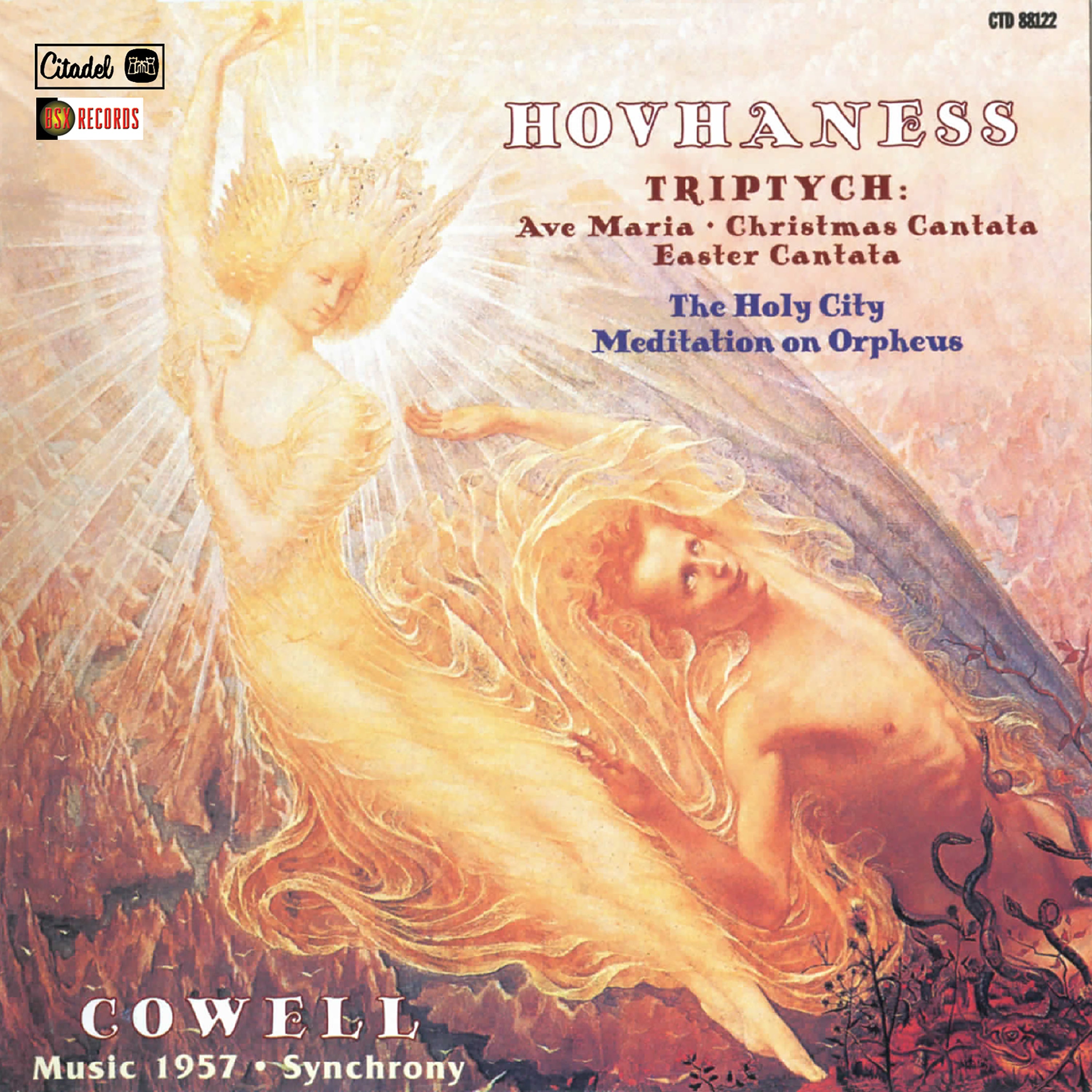 Alan Hovhaness - Triptych, The Holy City, Meditation On Orpheus / Cowell: Music 1957, Synchrony (CD)
