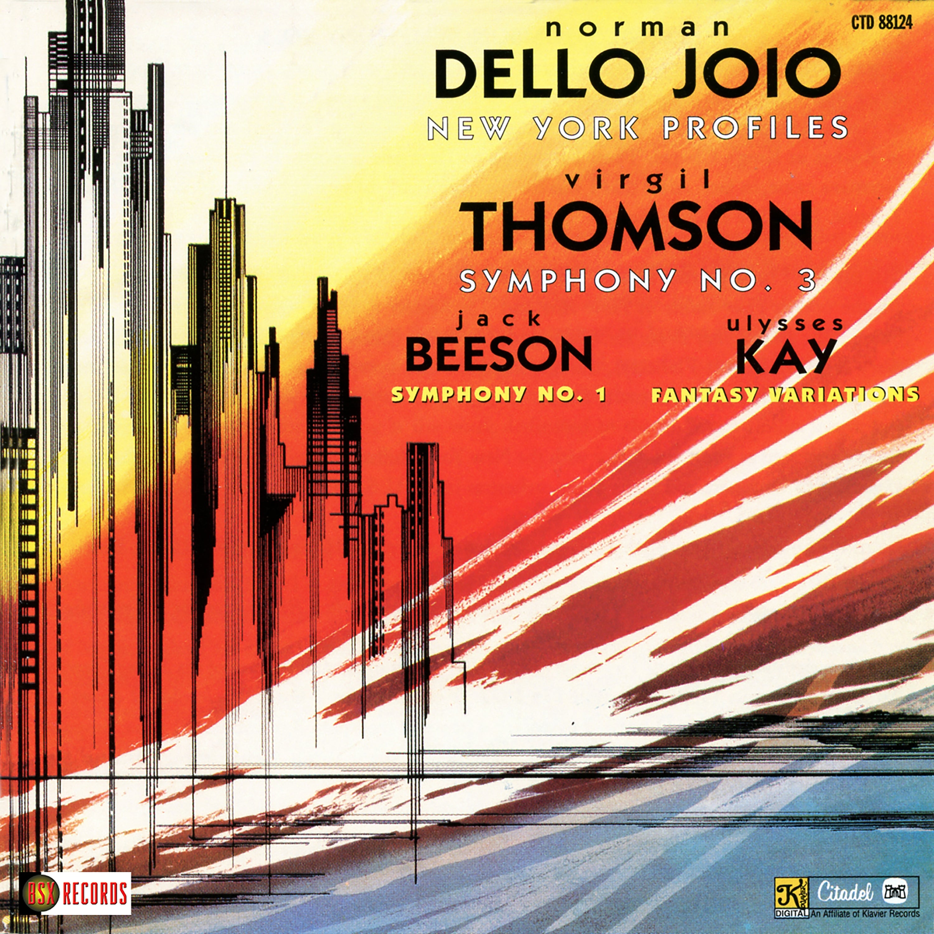 Norman Dello Joio & Virgil Thomson - New York Profiles/Symphony No. 3 (CD)
