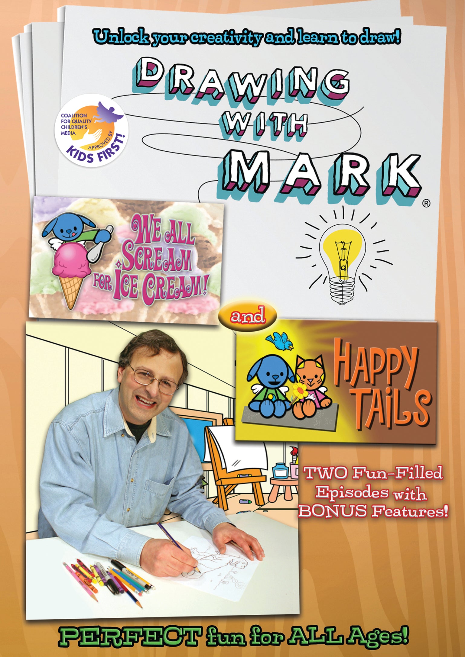 Drawing With Mark: Happy Tails & We All Scream For Ice Cream (DVD)