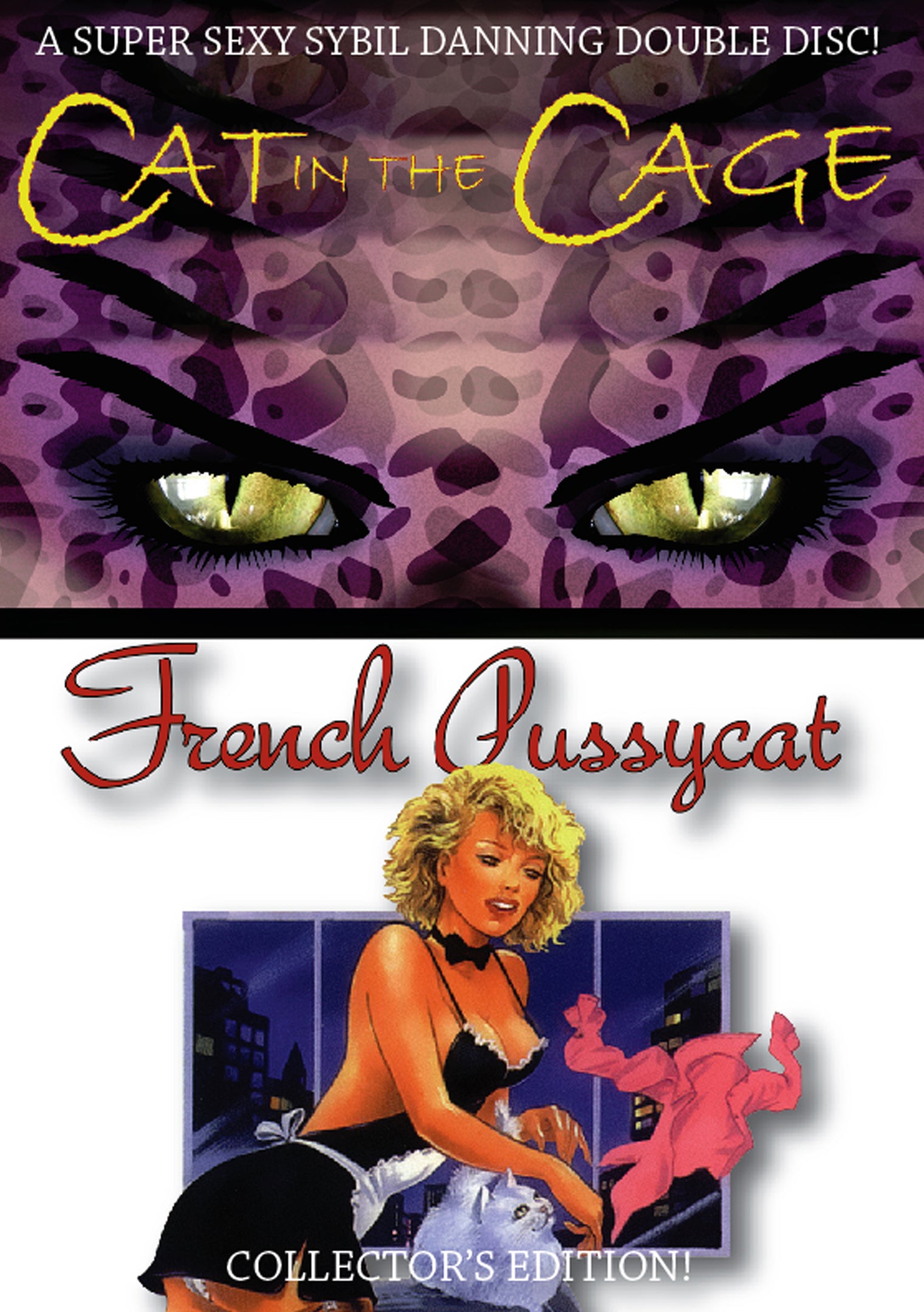 Sybil Danning Double Feature - Cat in the Cage/French Pussycat (DVD)