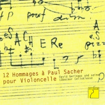 Geringas & Runge & Maintz - Douze Hommages à Paul Sacher pour Violoncelle (David Geringas and his Luebeck Cello Class) (CD)