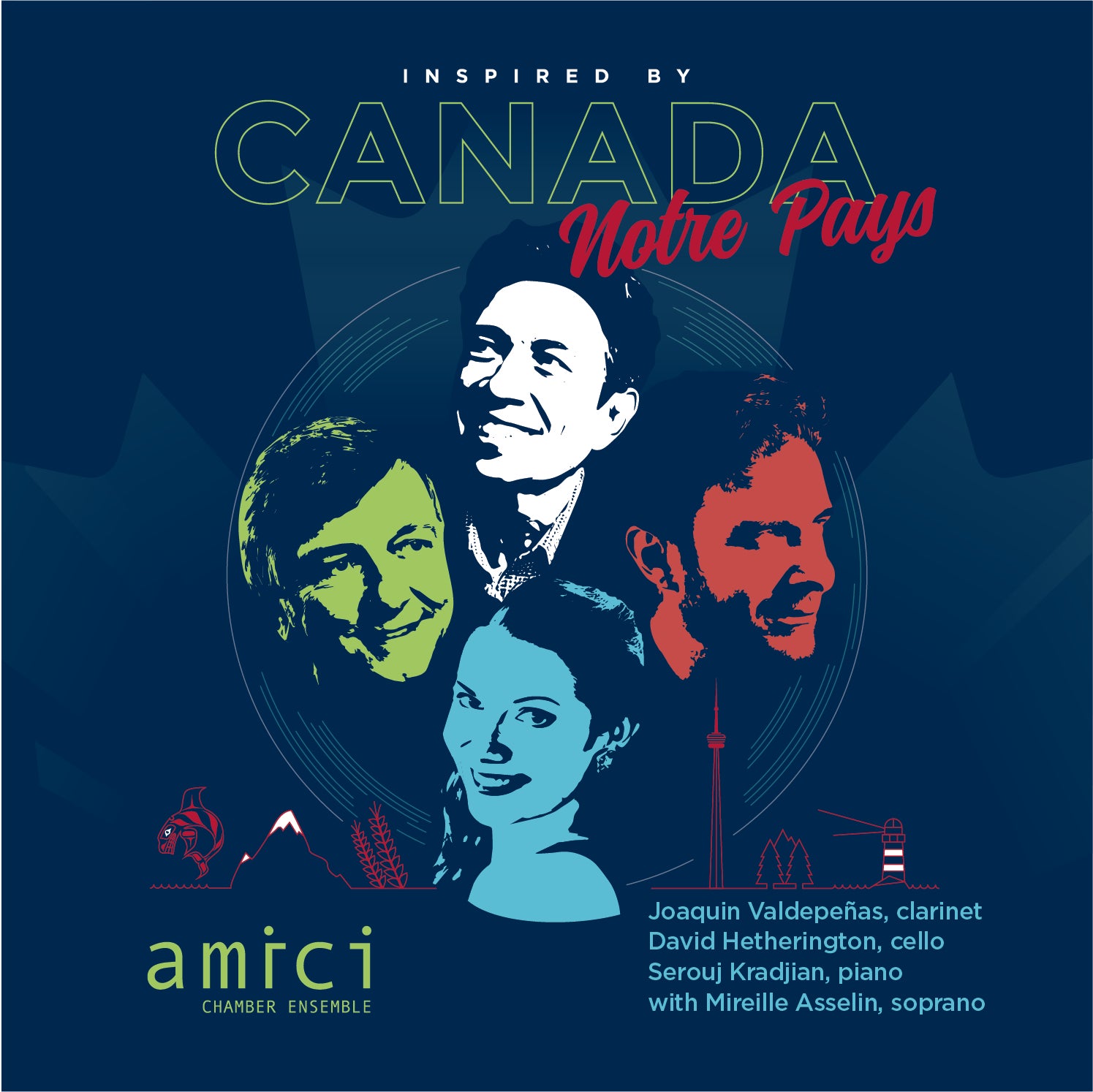 Amici Chamber Ensemble & Mireille Asselin - Inspired By Canada / Notre Pays (CD)