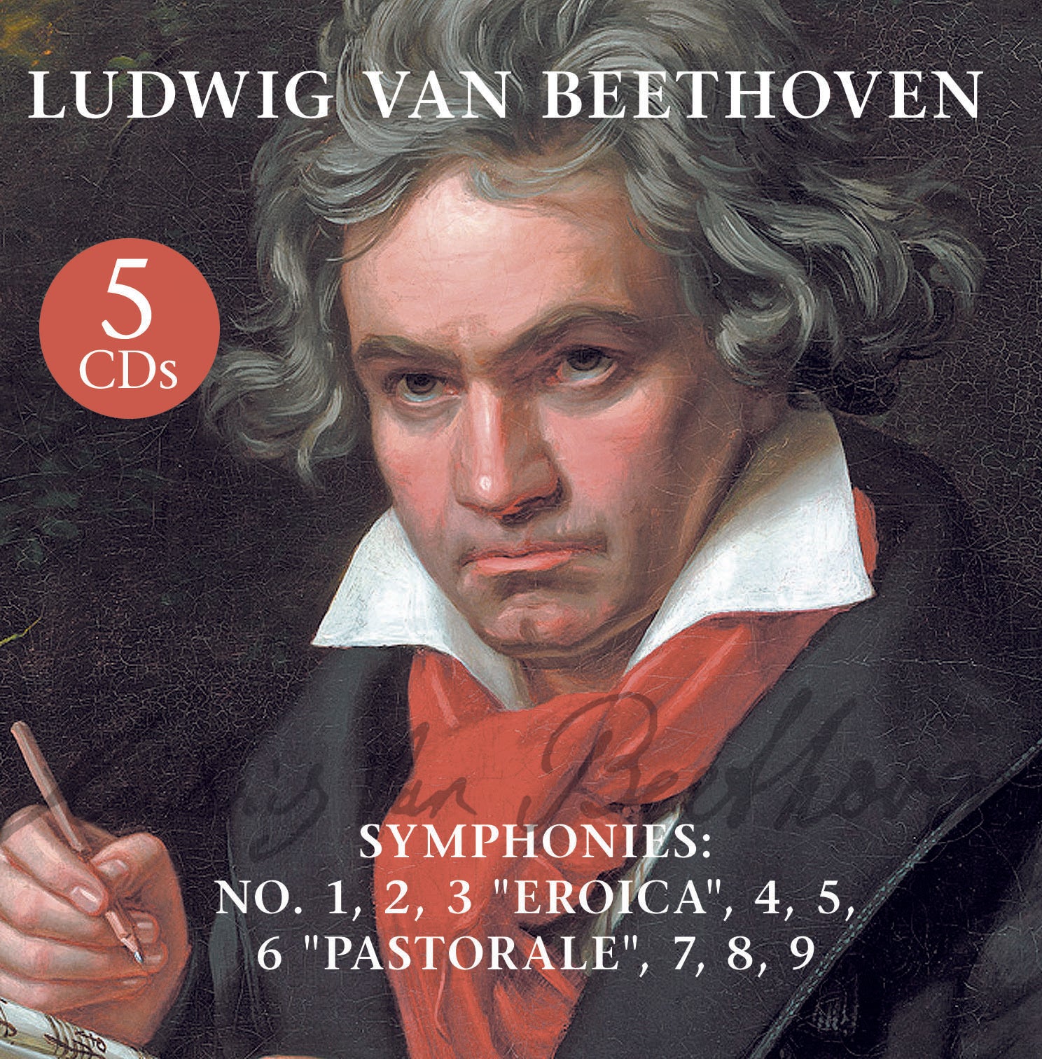 Beethoven - Symphonies: No.1,2,3 Eroica, 4,5,6 Pastorale,7,8,9 (CD)