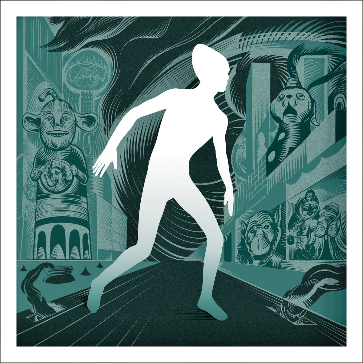 DEVO's Gerald V. Casale - The Invisible Man EP (Transparent Clear Vinyl) (12 INCH SINGLE)