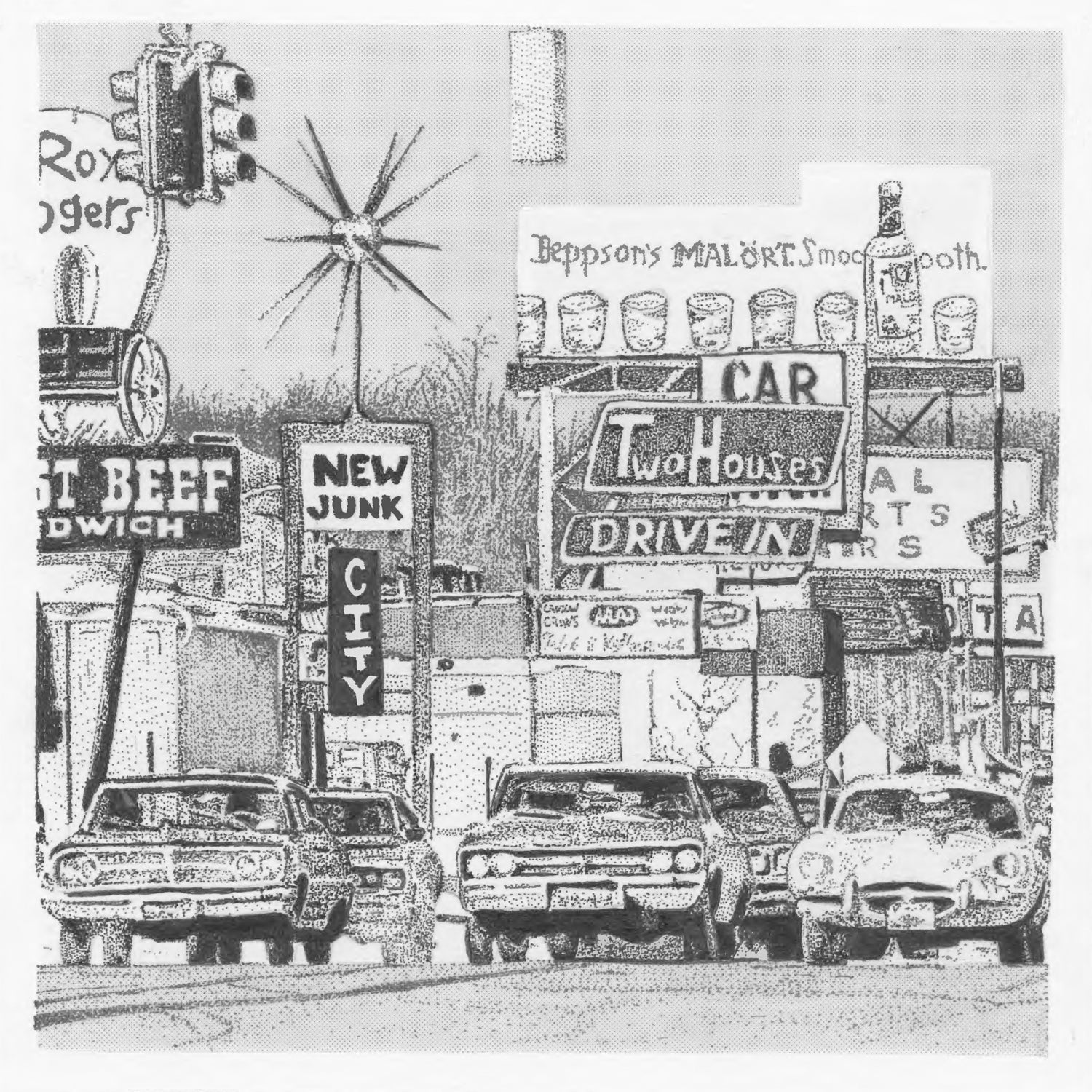 Two Houses & New Junk City - Split EP (7 INCH)