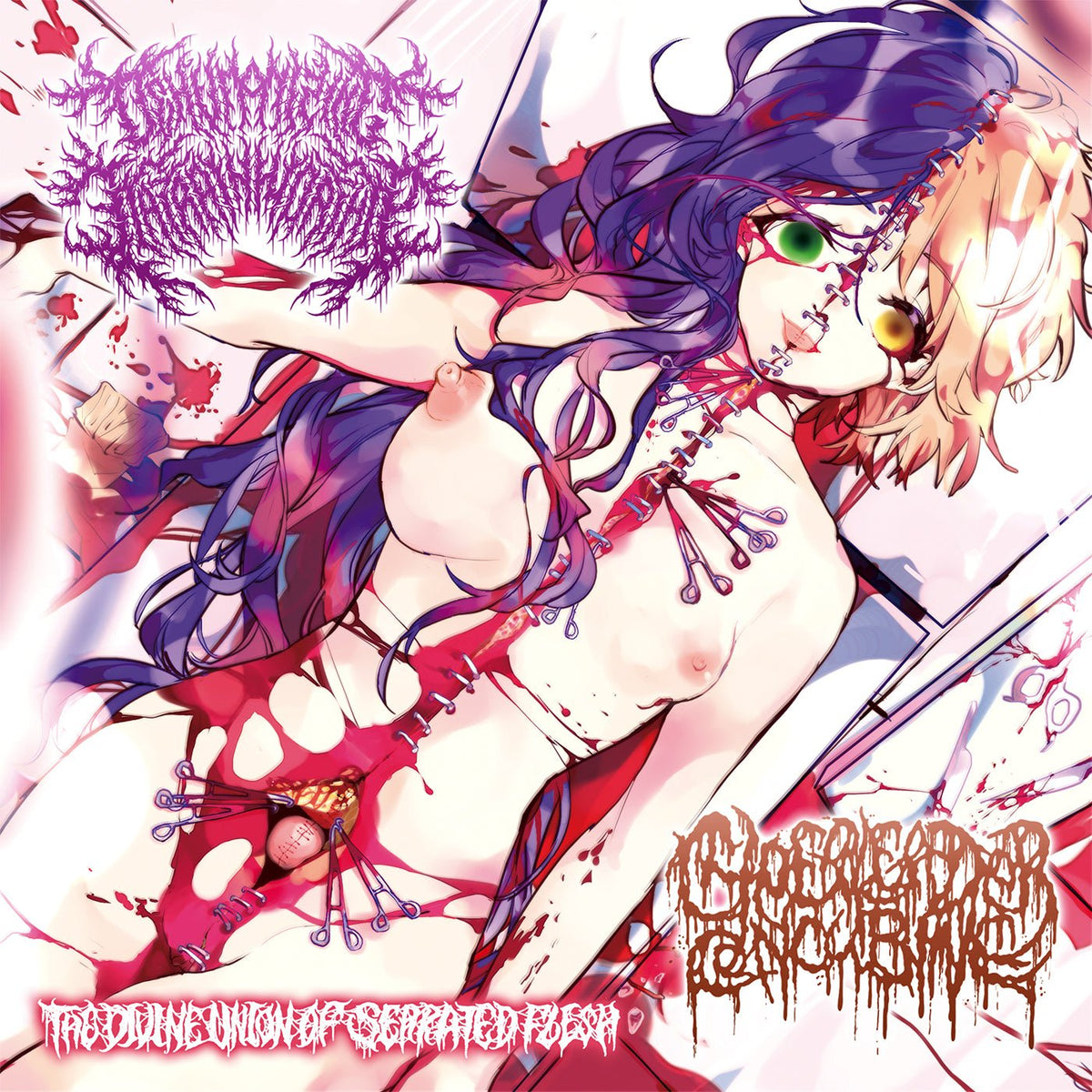 Dehumanizing Itatrain Worship & Cheerleader Concubine - The Divine Union Of Serrated Flesh (CD)