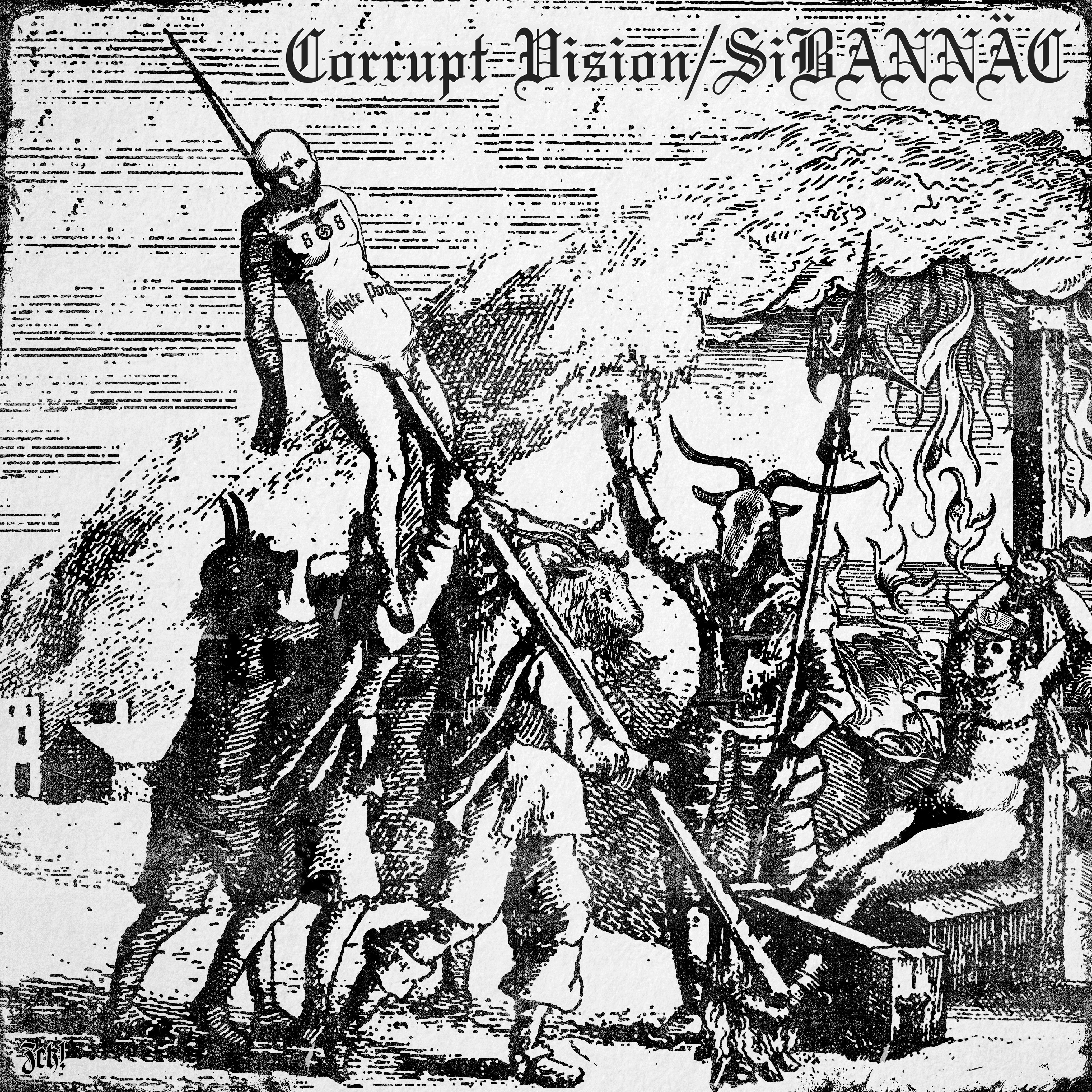 Corrupt Vision & Sibannac - Split 12 Inch (LP)