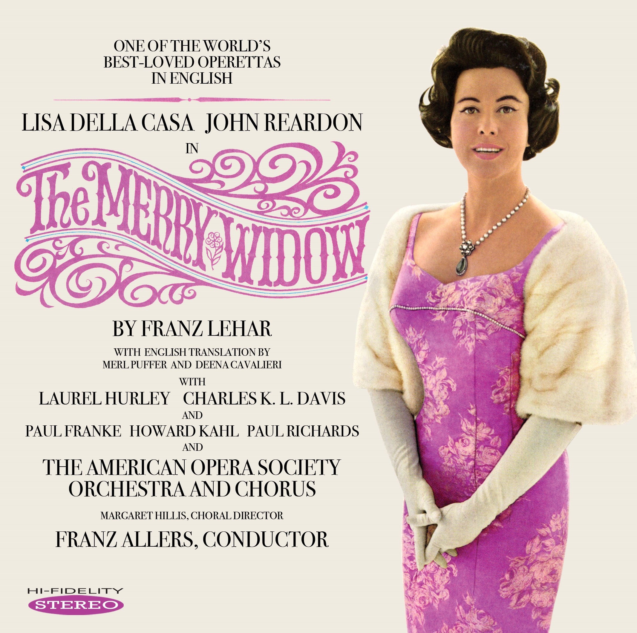 Lisa Della Casa & John Reardon - The Merry Widow (CD)