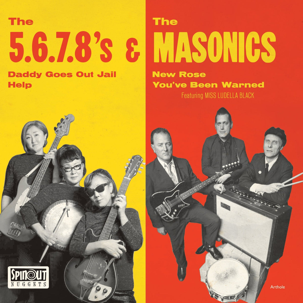 The 5.6.7.8's & The Masonics - Japan Tour EP (7 INCH)