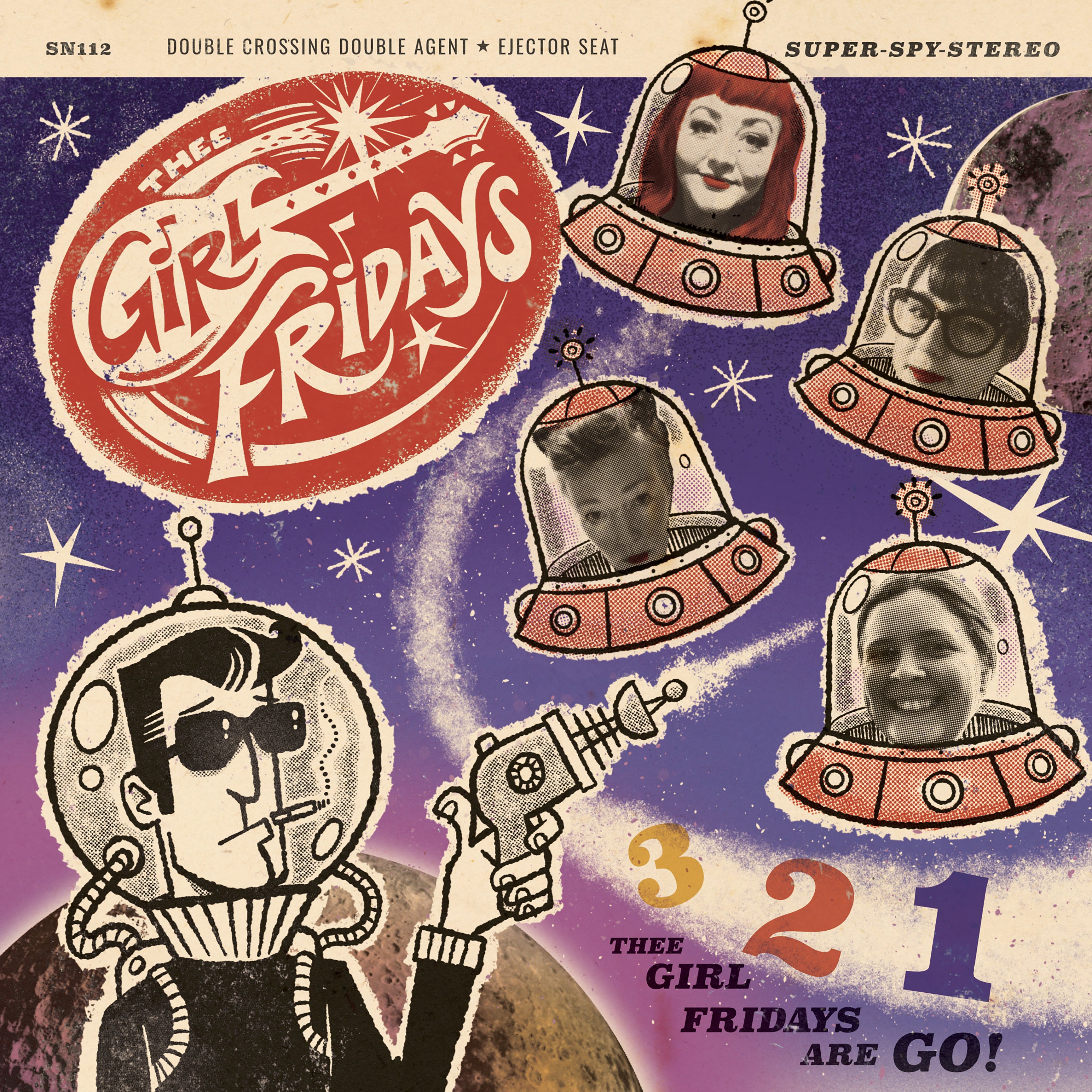 Thee Girl Fridays - Double Crossing Double Agent/Ejector Seat (7 INCH)