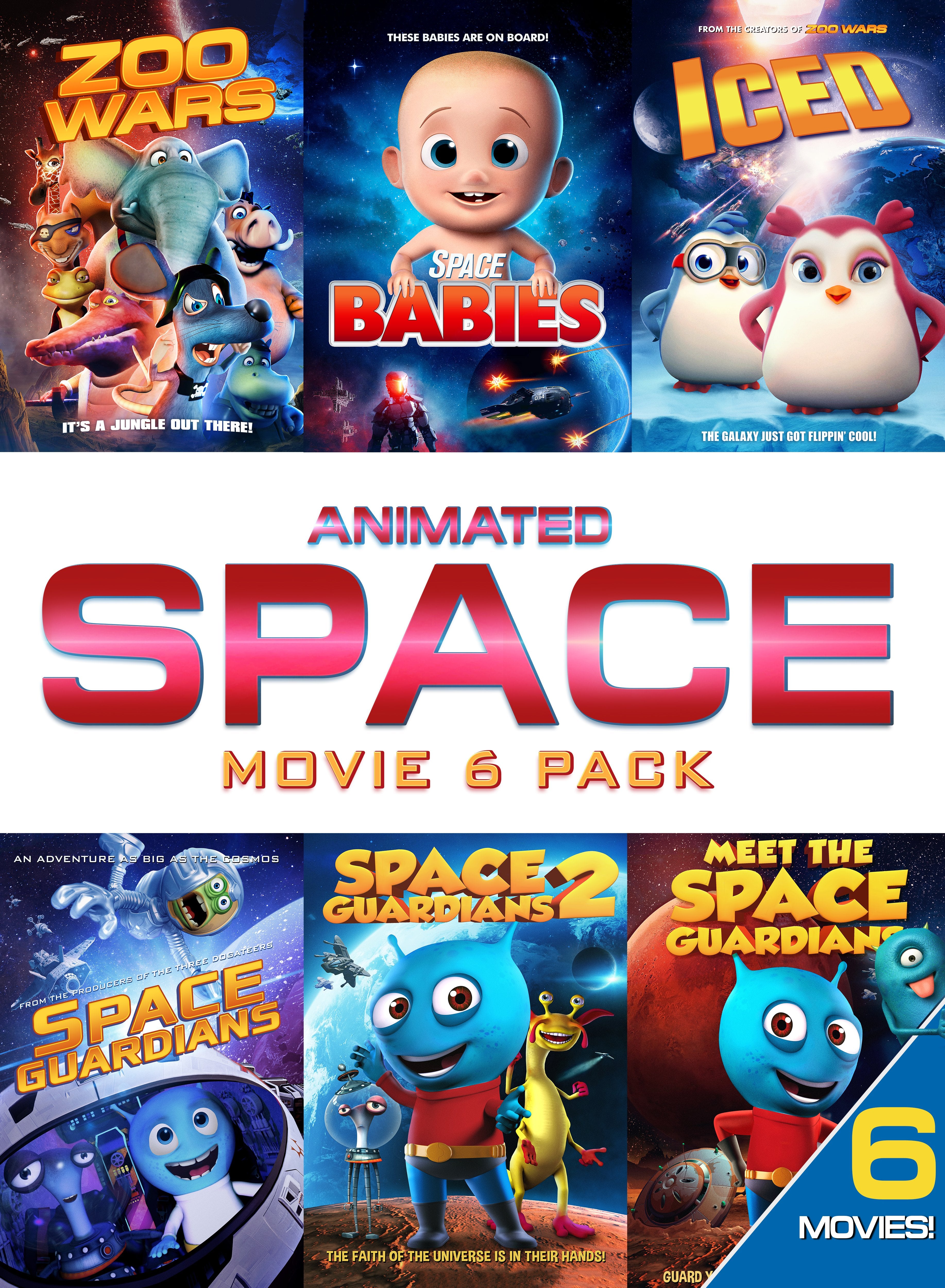 Animated Space Adventure Movie 6 Pack (DVD)