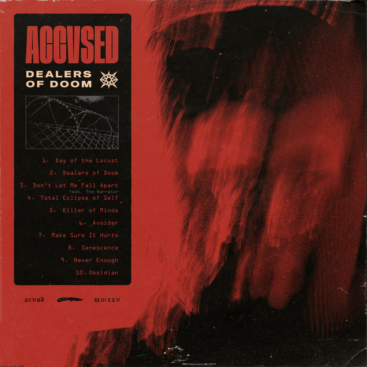 ACCVSED - Dealers of Doom (Limited Red/Black Corona LP) (LP)