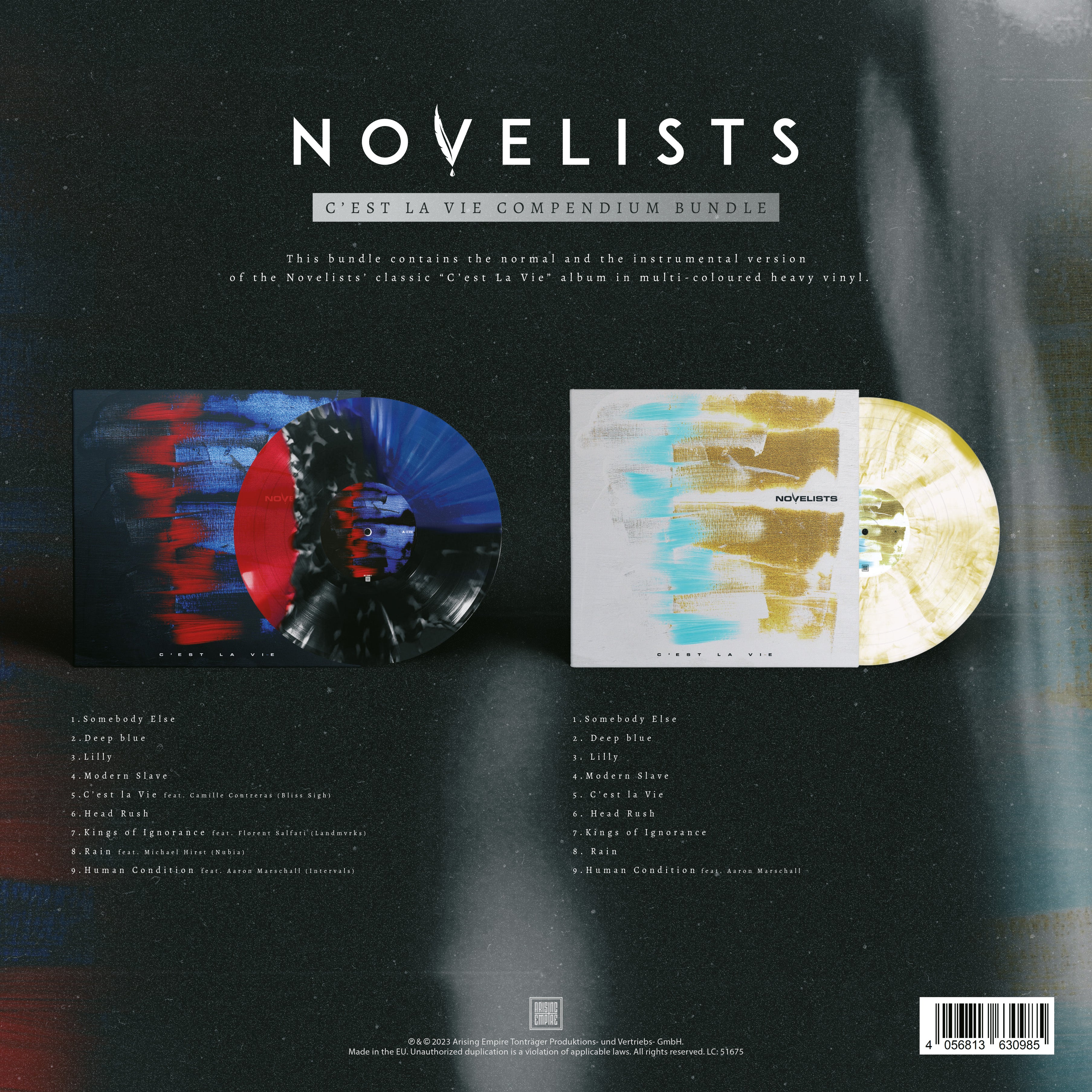 Novelists - C'est La Vie + Instrumental (Limited Black/Red/Blue Special Splatter + White/Gold Marbled 4LP) (LP)