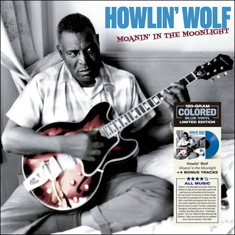 Howlin' Wolf - Moanin´in the Moonlight + 4 Bonus Tracks (limited Blue Colored Vinyl) (LP)