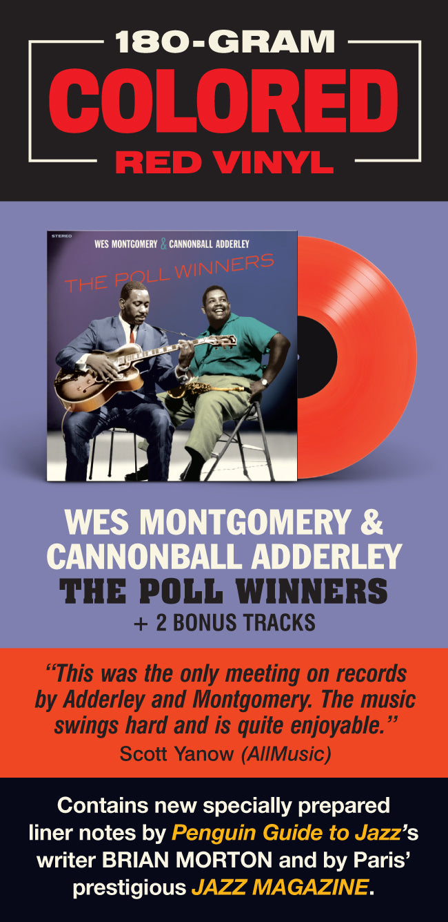 Wes Montgomery & Cannonball Adderley - The Poll Winners + 2 Bonus Tracks (Limited Colored Red Vinyl) (LP)
