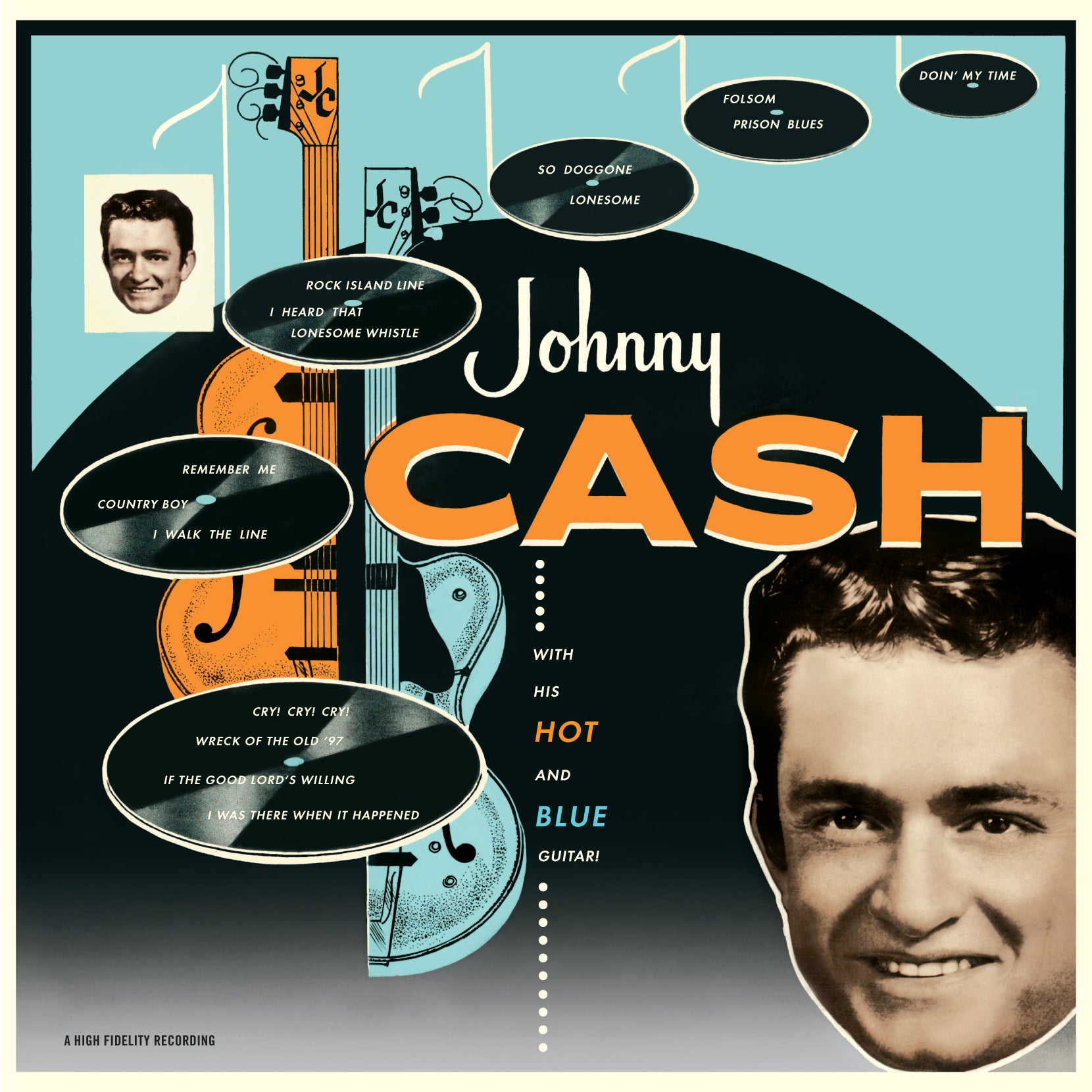 Johnny Cash - With His Hot And Blue Guitar + 2 Bonus Tracks (LP)